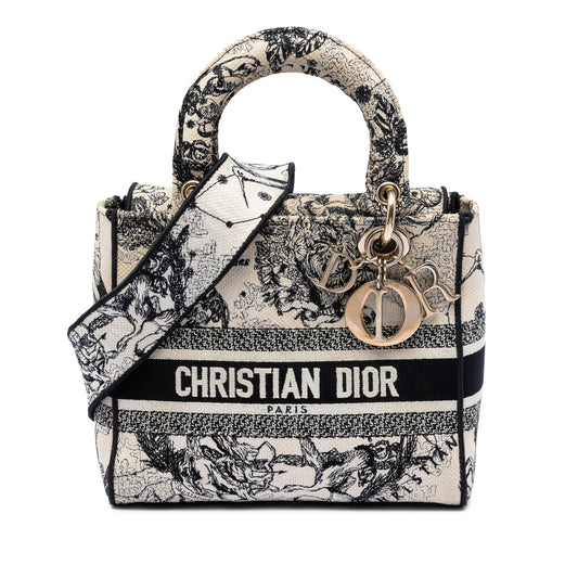 Dior Medium Embroidered Canvas Zodiac Lady D Lite