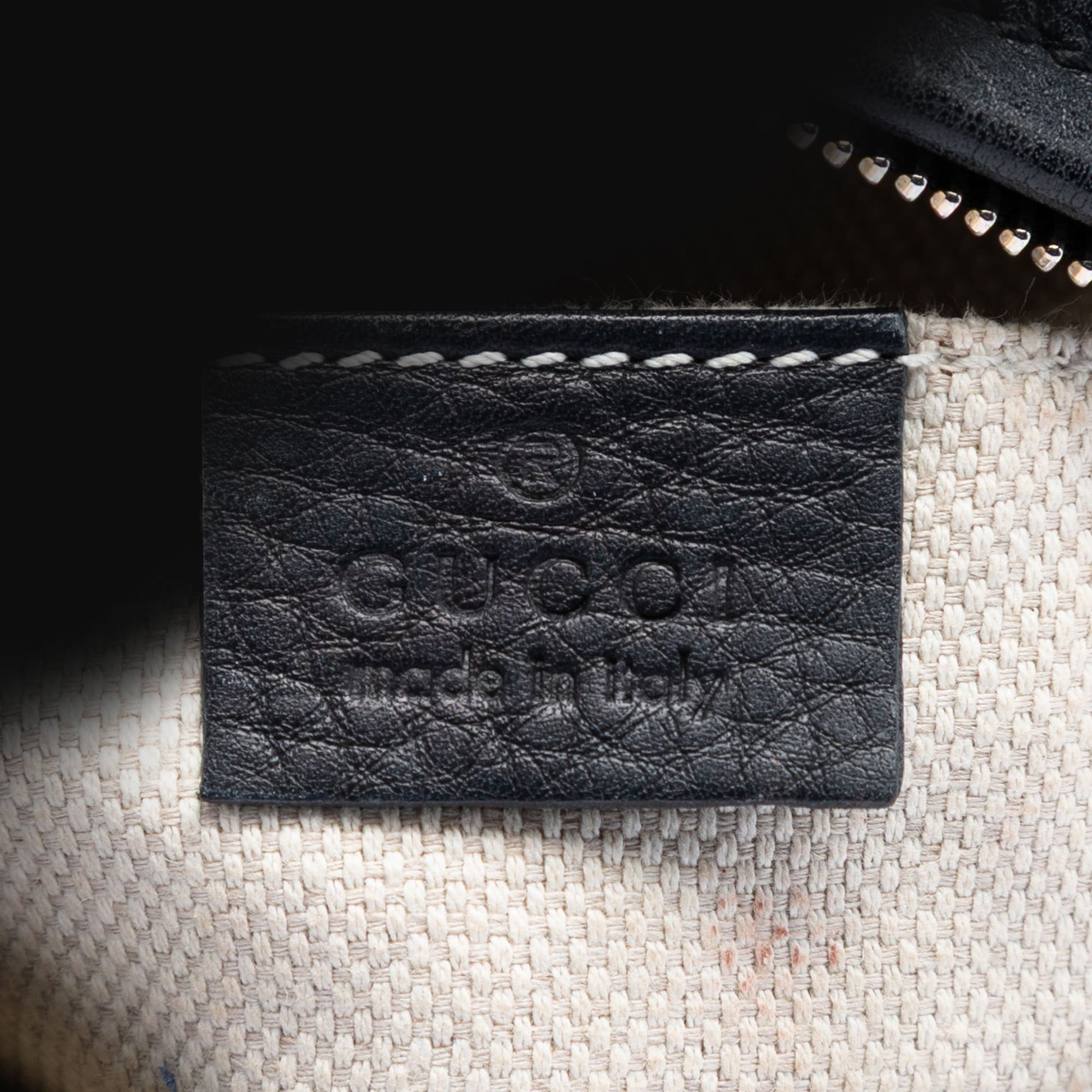 Gucci Mini Pebbled Calfskin Soho Chain Crossbody