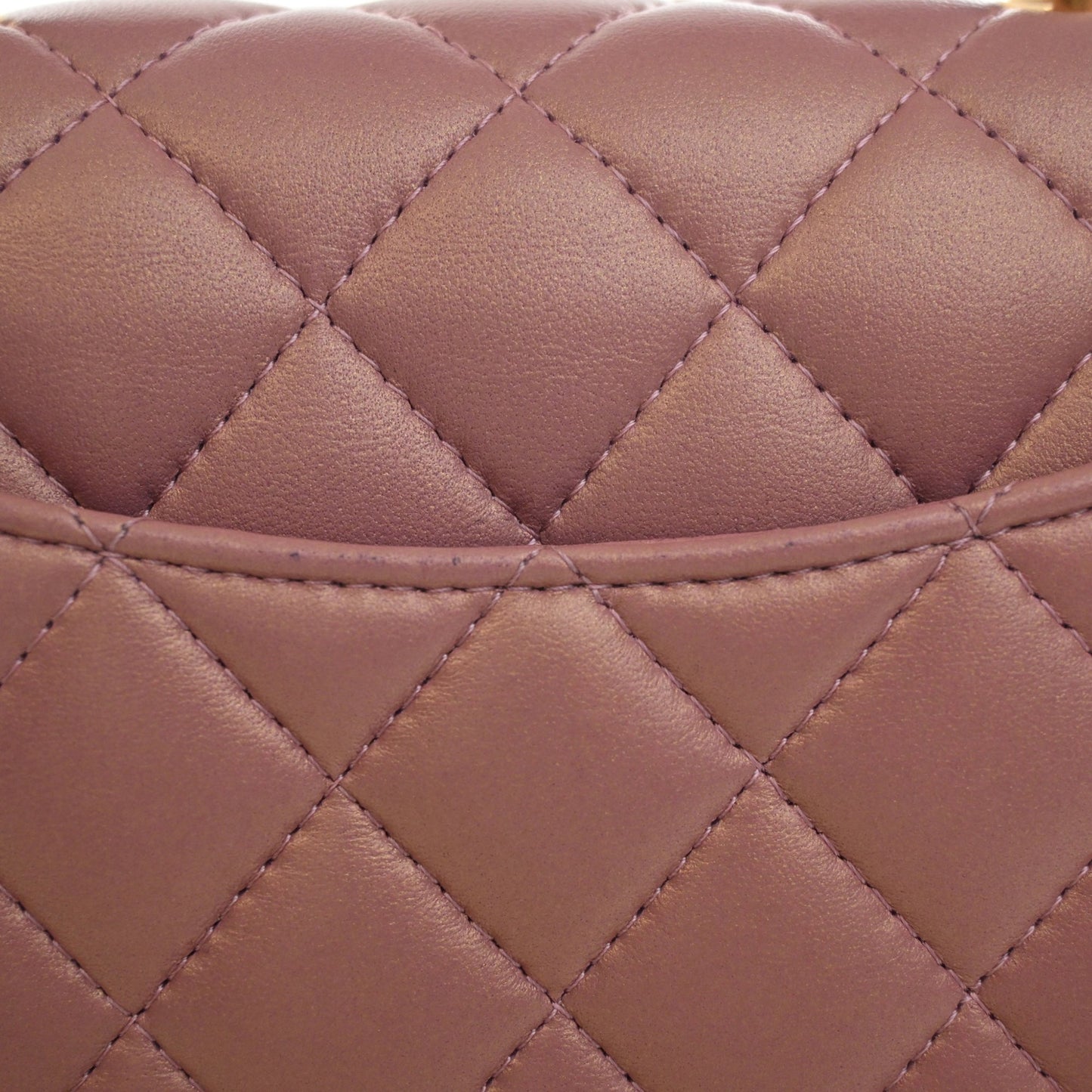 Chanel Mini Rectangular Classic Lambskin Top Handle Flap