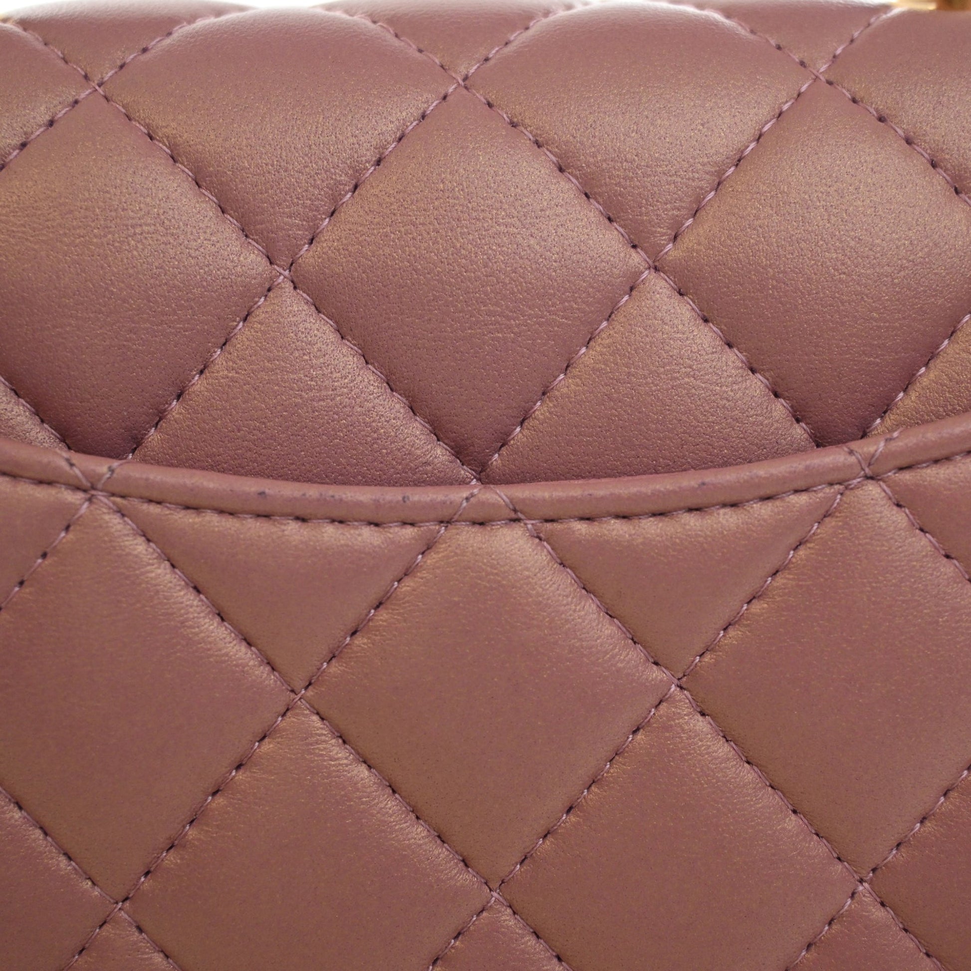 Chanel Mini Rectangular Classic Lambskin Top Handle Flap