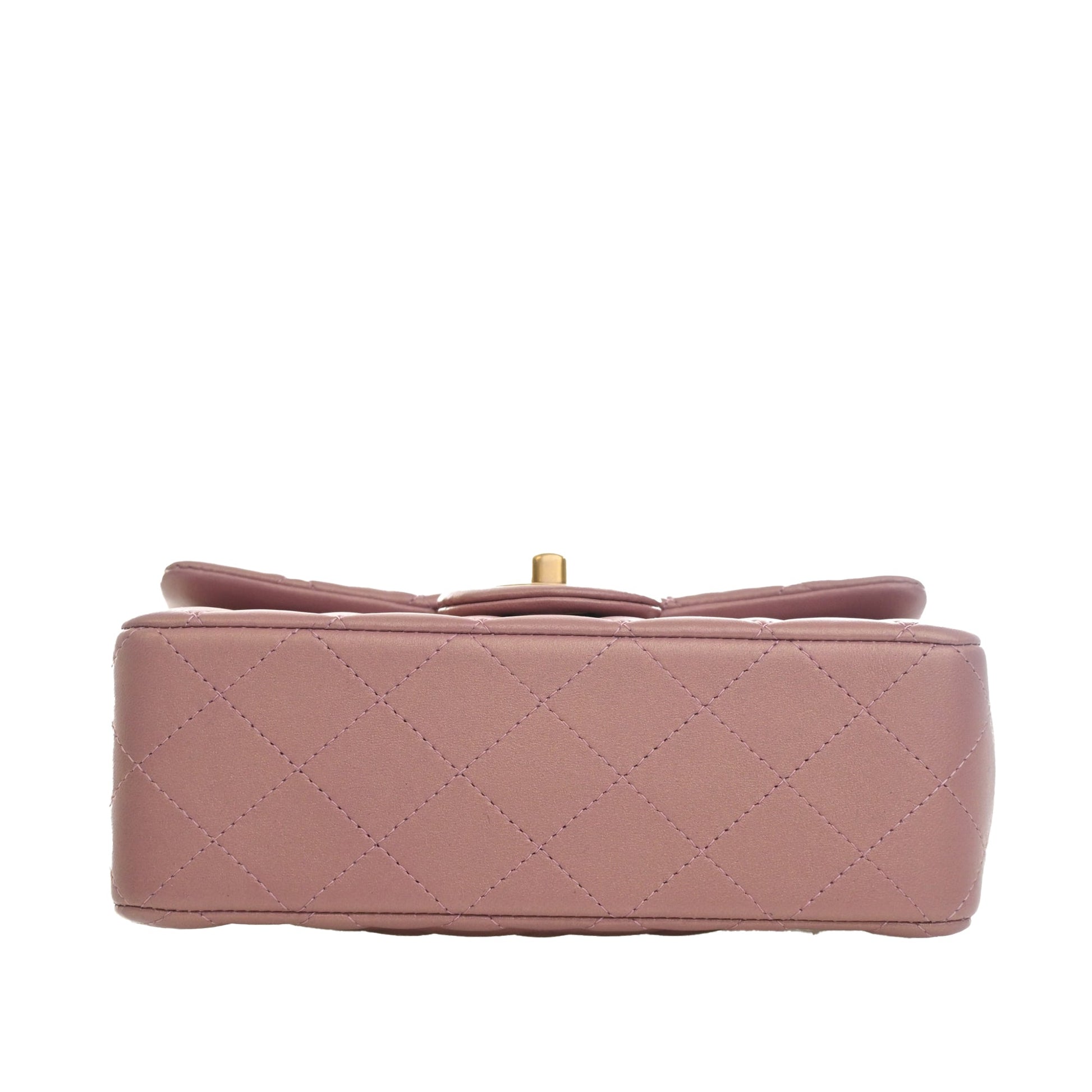 Chanel Mini Rectangular Classic Lambskin Top Handle Flap