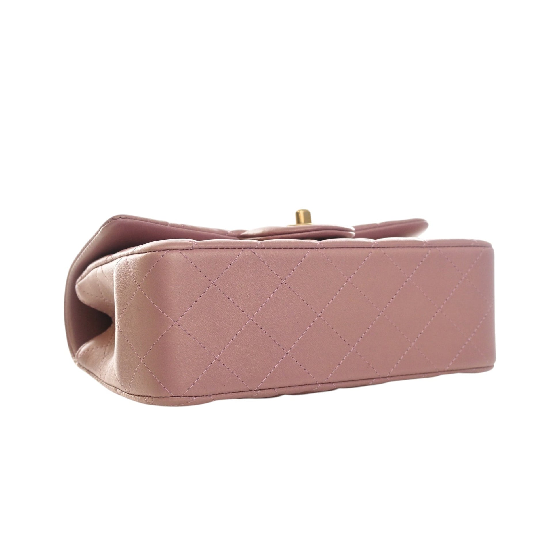 Chanel Mini Rectangular Classic Lambskin Top Handle Flap