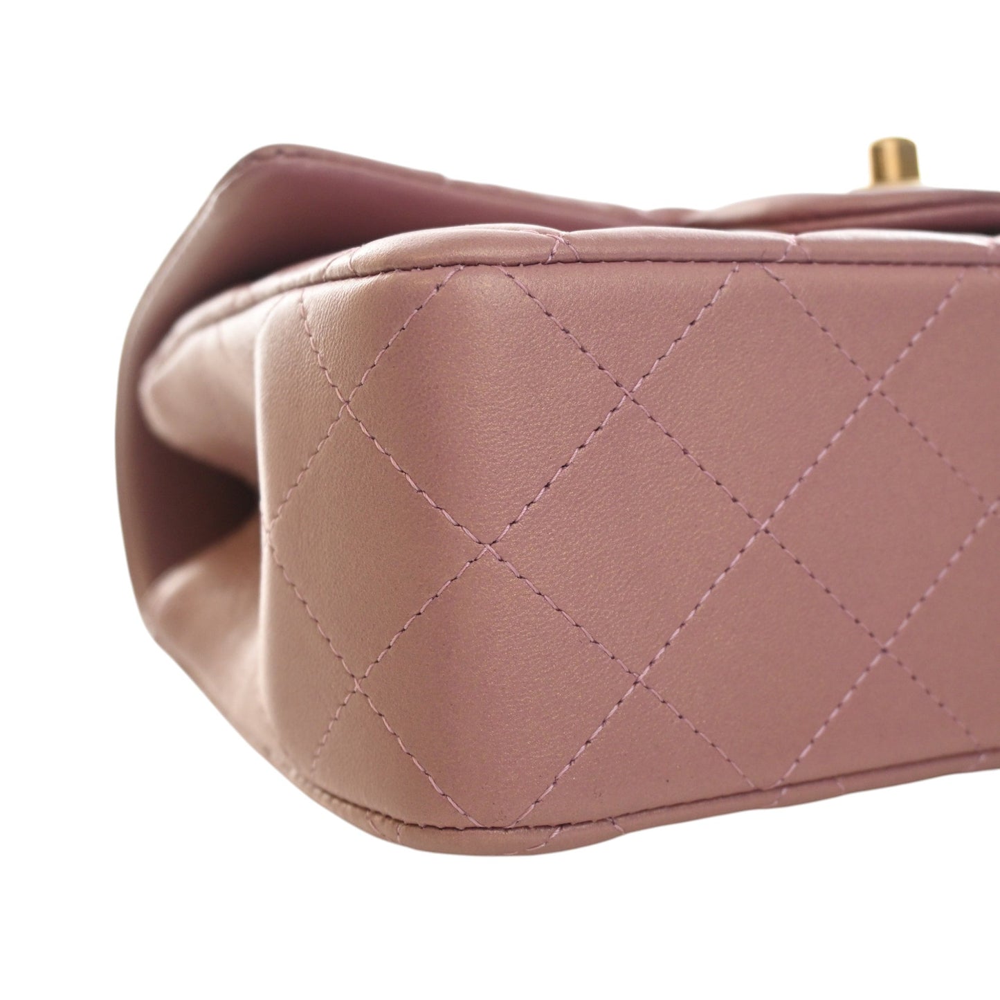 Chanel Mini Rectangular Classic Lambskin Top Handle Flap
