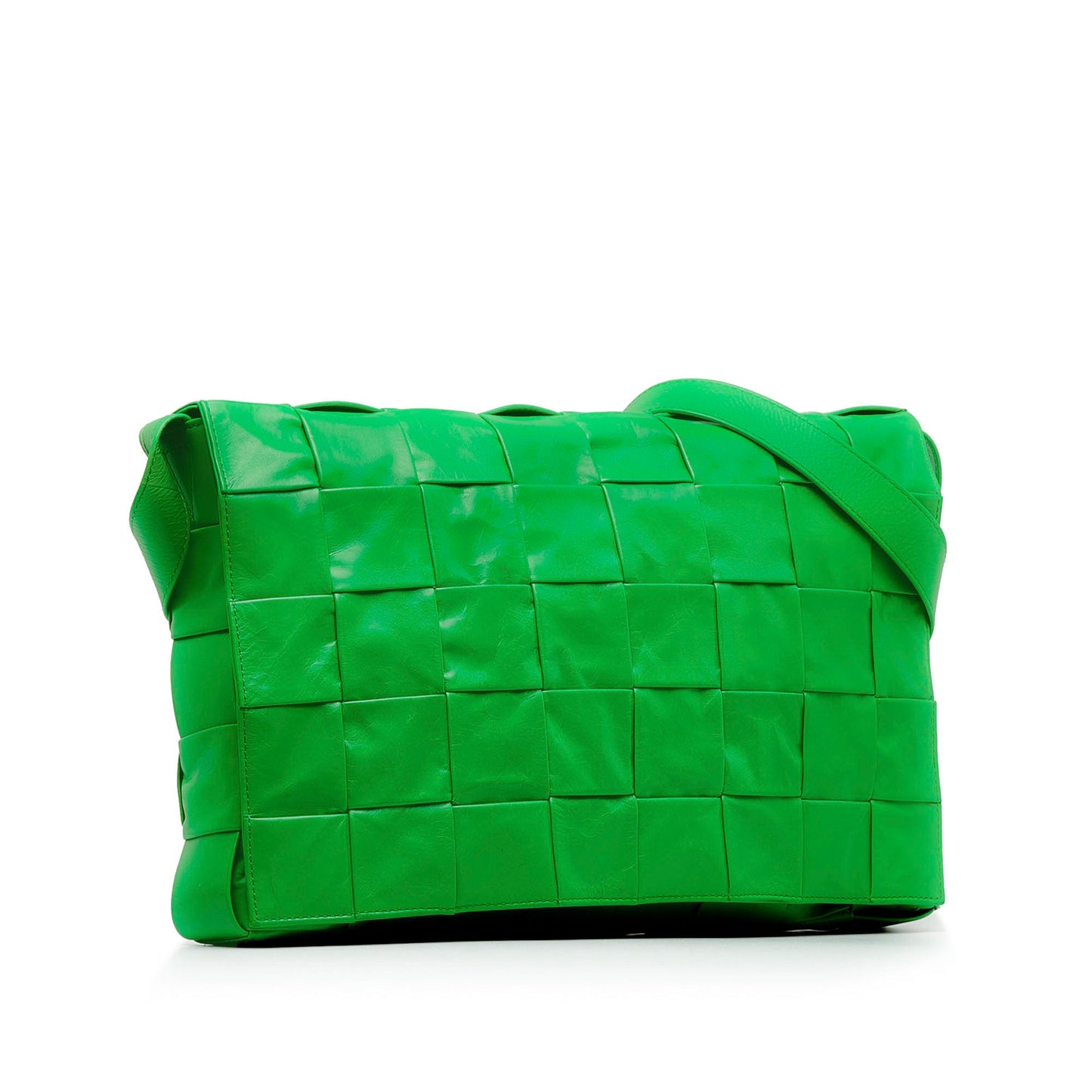 Bottega Veneta Maxi Paper Calfskin Intrecciato Cassette Crossbody