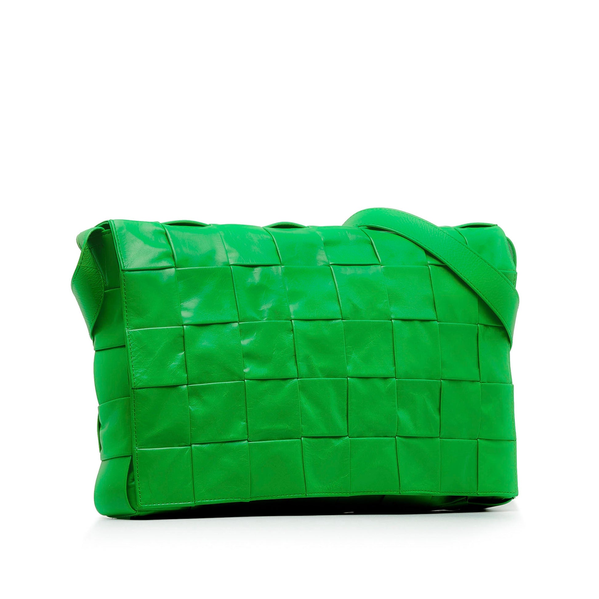 Bottega Veneta Maxi Paper Calfskin Intrecciato Cassette Crossbody
