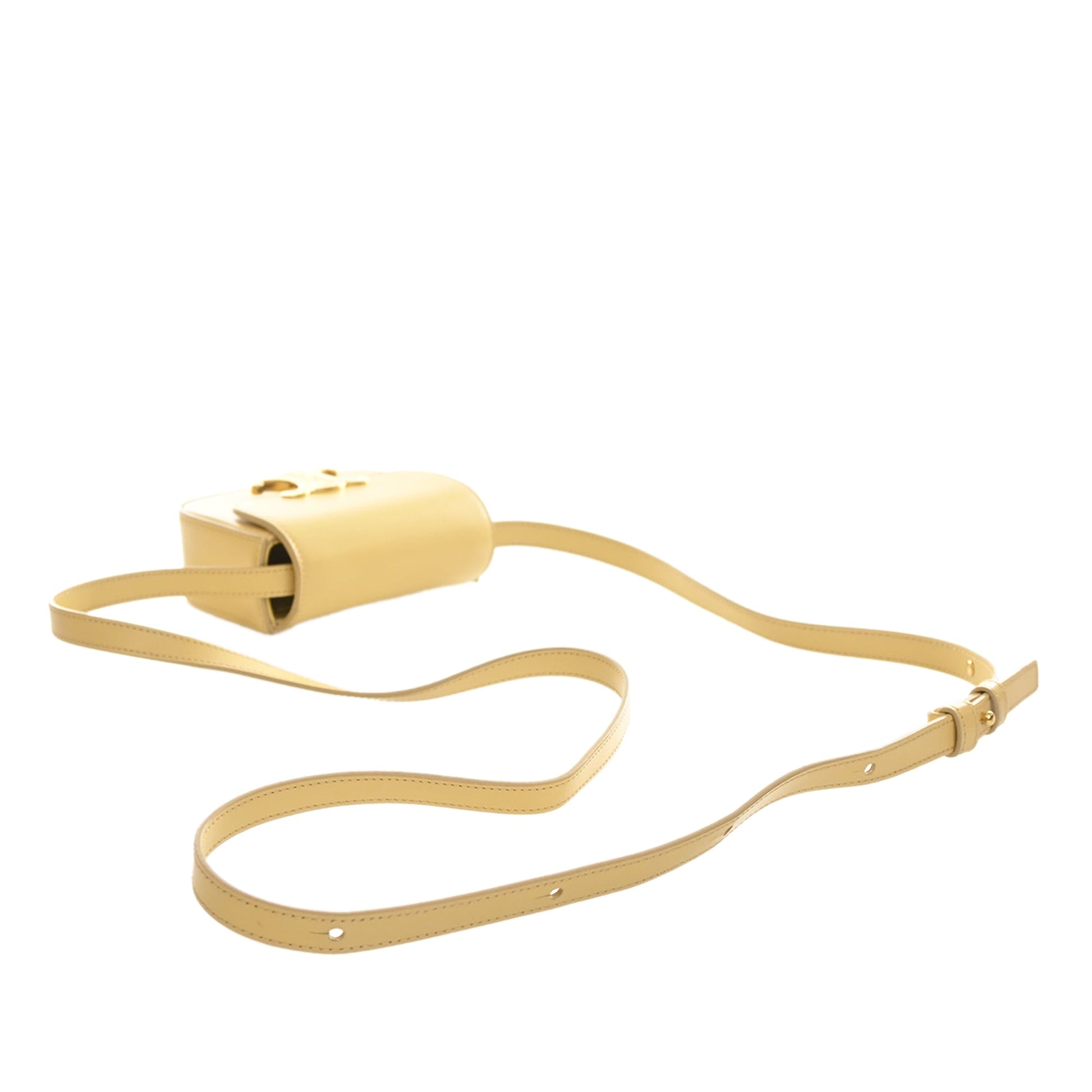 Celine Mini Shiny Calfskin Triomphe Crossbody