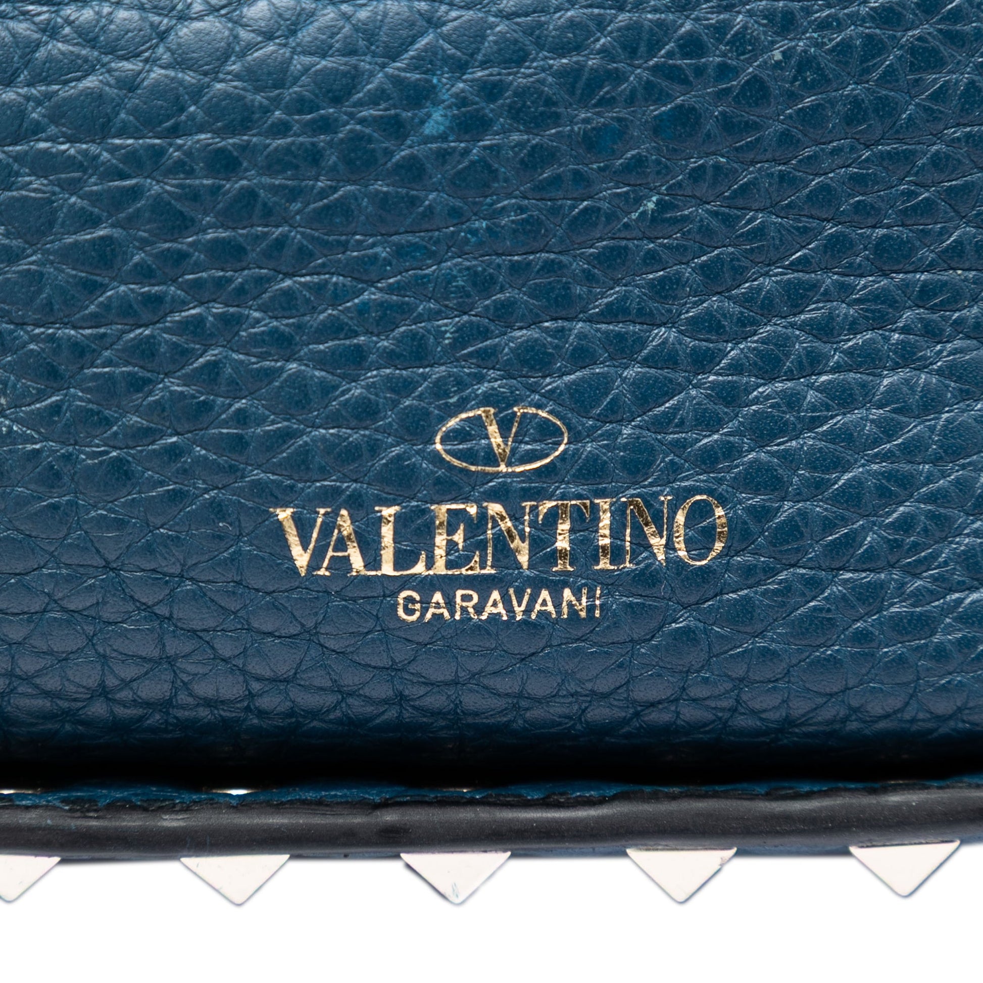Valentino Small Grained Calfskin Rockstud Bucket Bag