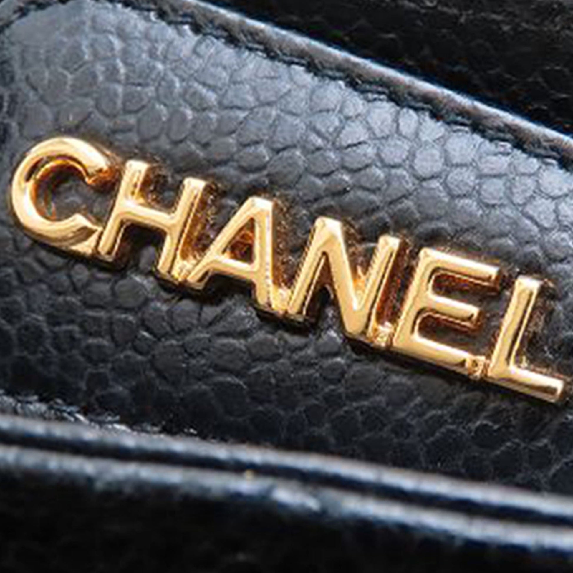 Chanel CC Quilted Caviar Front Pocket Shoulder Bag