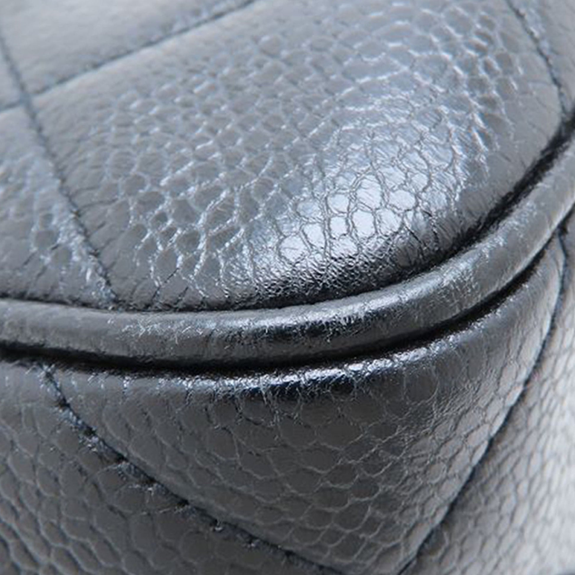 Chanel CC Quilted Caviar Front Pocket Shoulder Bag