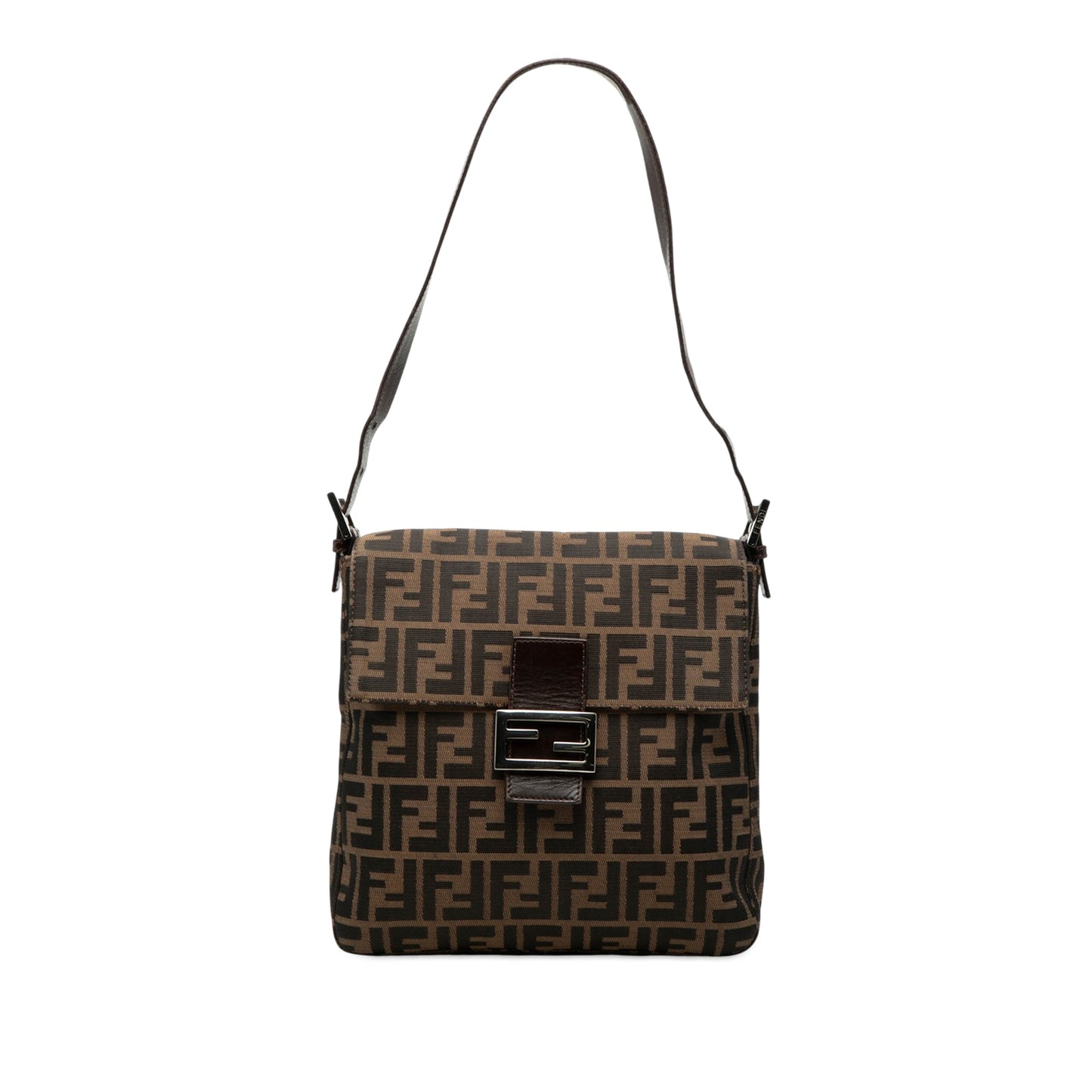 Fendi Zucca Canvas Shoulder Bag