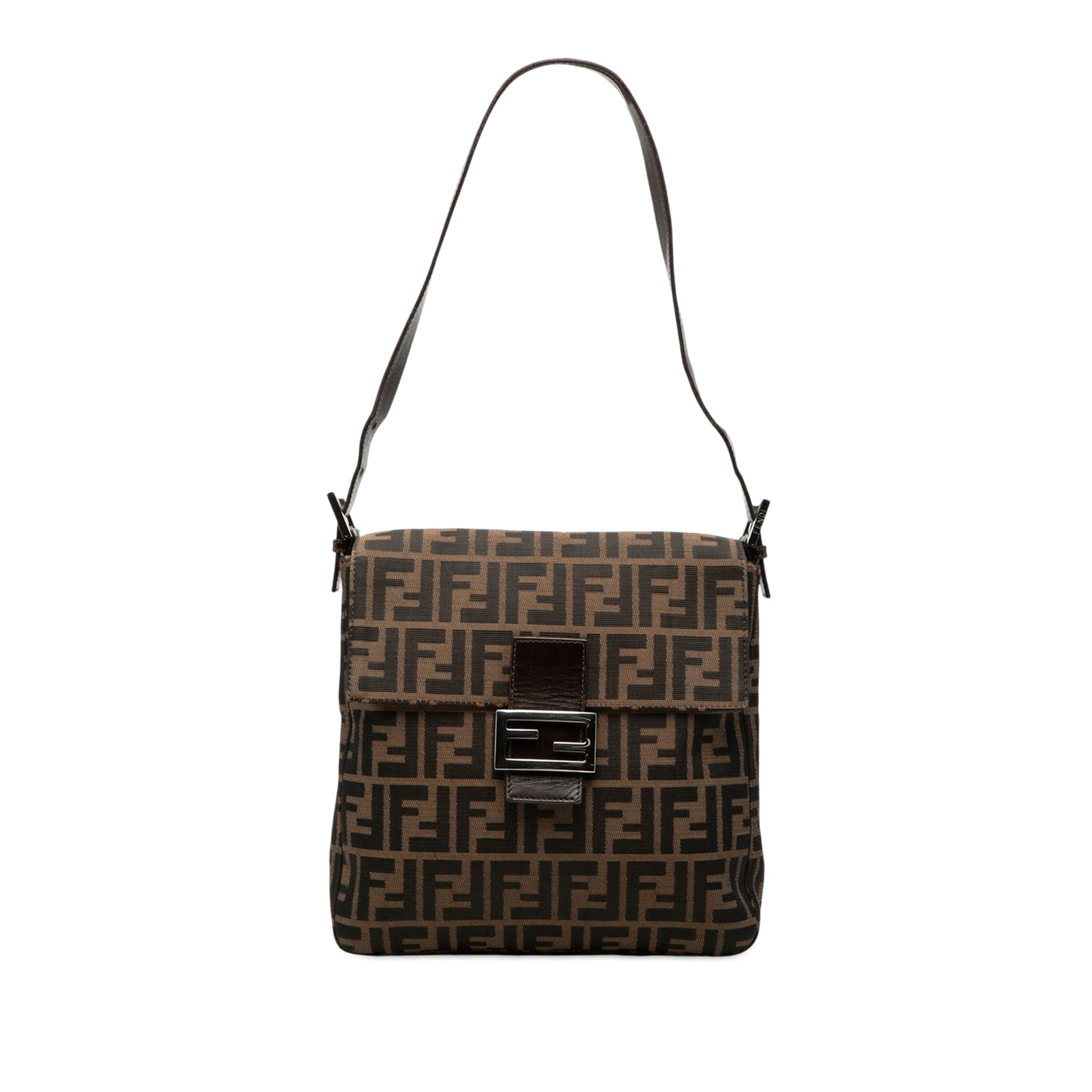 Fendi Zucca Canvas Shoulder Bag
