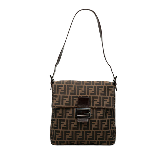 Fendi Zucca Canvas Shoulder Bag