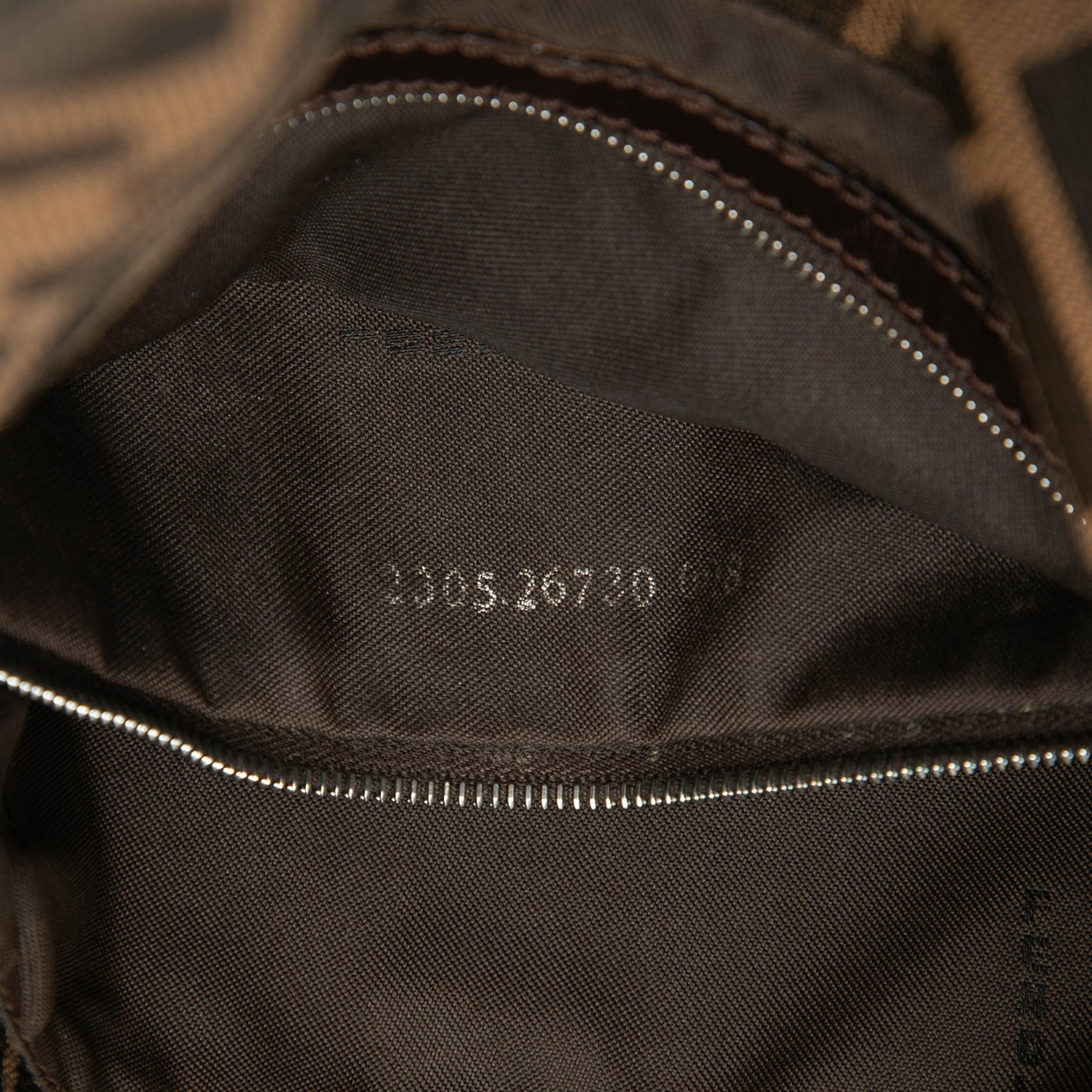Fendi Zucca Canvas Shoulder Bag