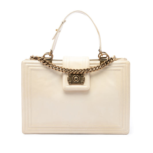 Chanel Calfskin Boy Reverso Shopping Tote