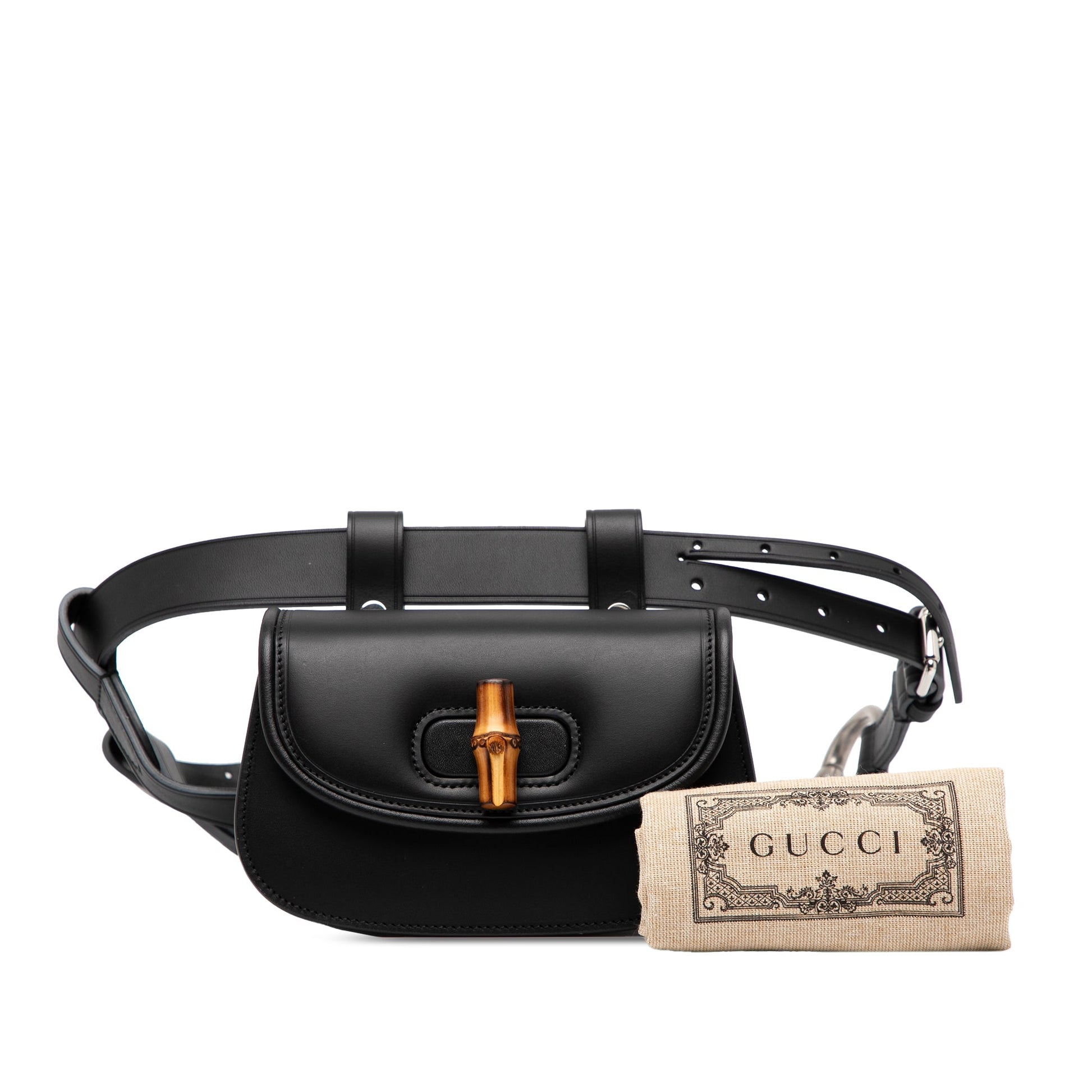 Gucci Mini Leather Bamboo 1947 Belt Bag