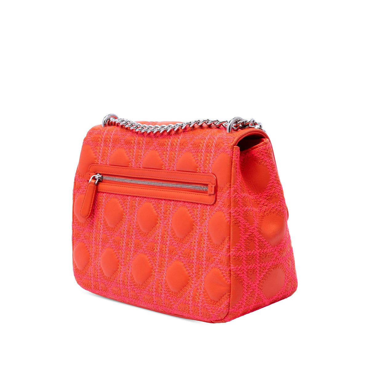 Dior Medium Embroidered Lambskin Cannage Miss Dior Flap