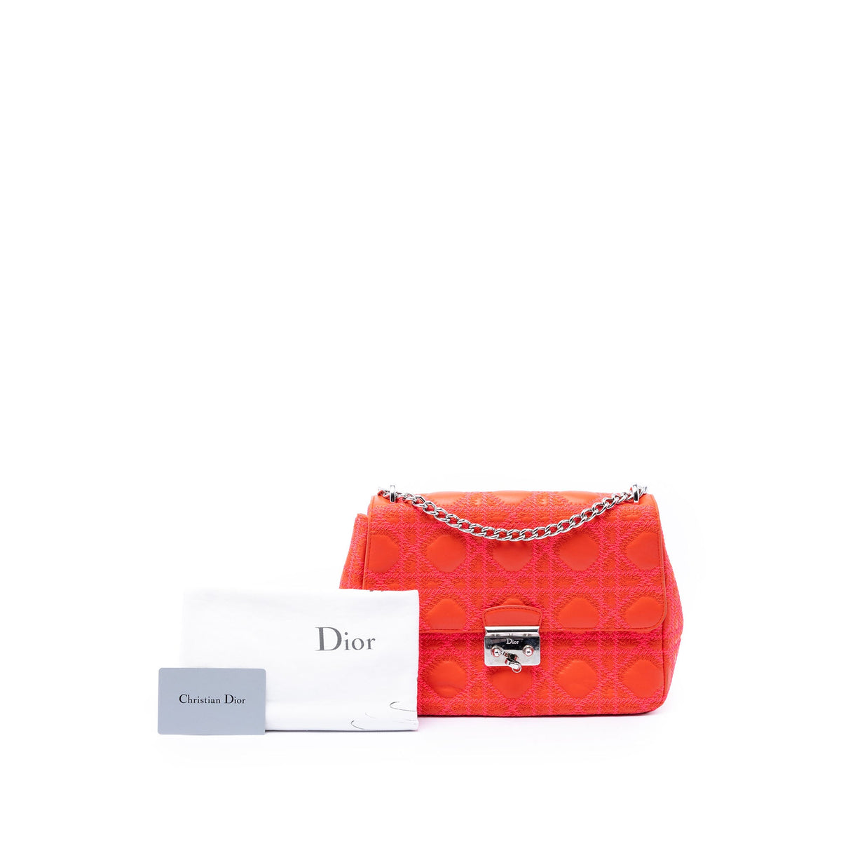 Dior Medium Embroidered Lambskin Cannage Miss Dior Flap