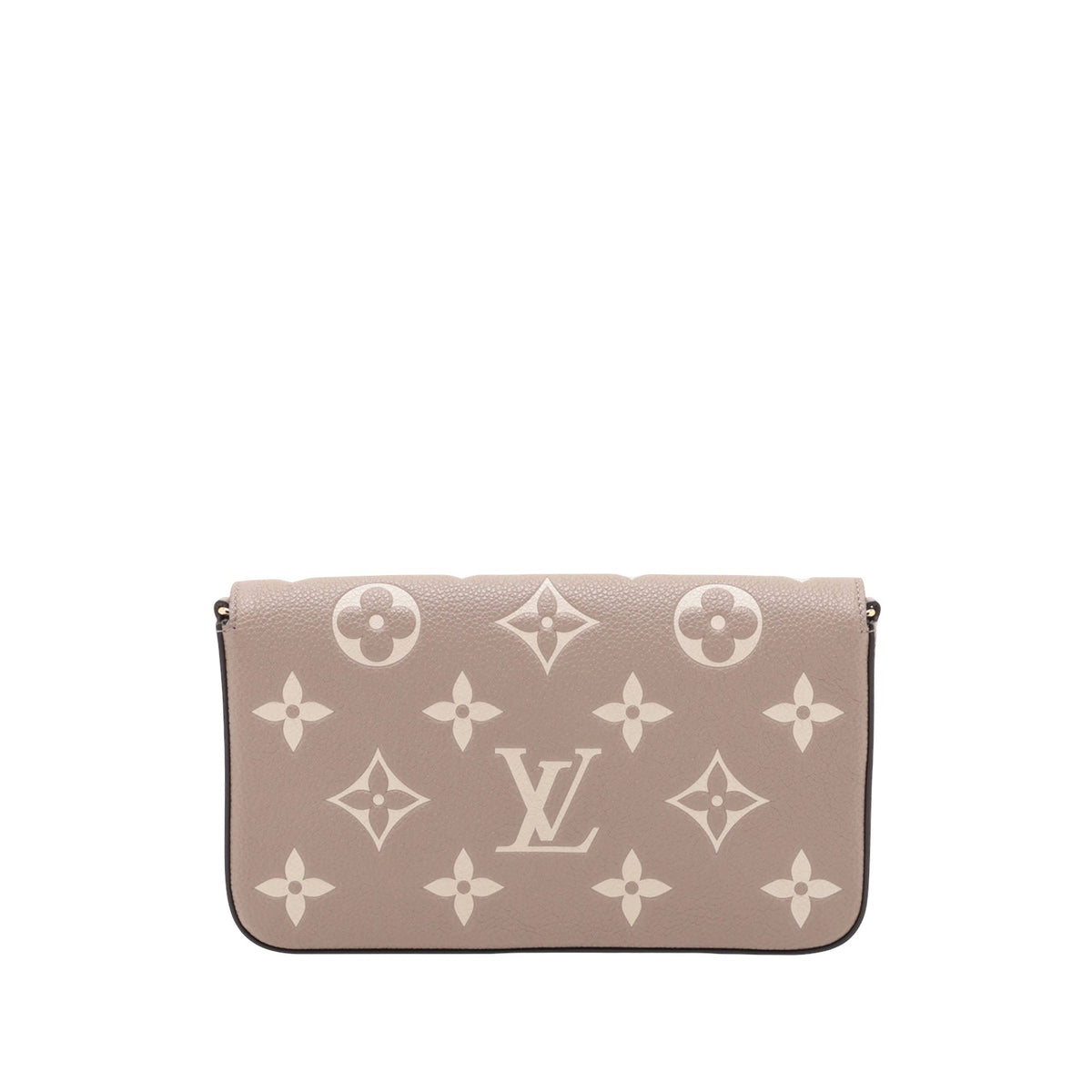 Louis Vuitton Bicolor Monogram Empreinte Pochette Felicie — Beige