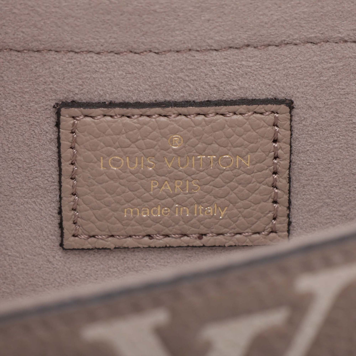Louis Vuitton Bicolor Monogram Empreinte Pochette Felicie — Beige