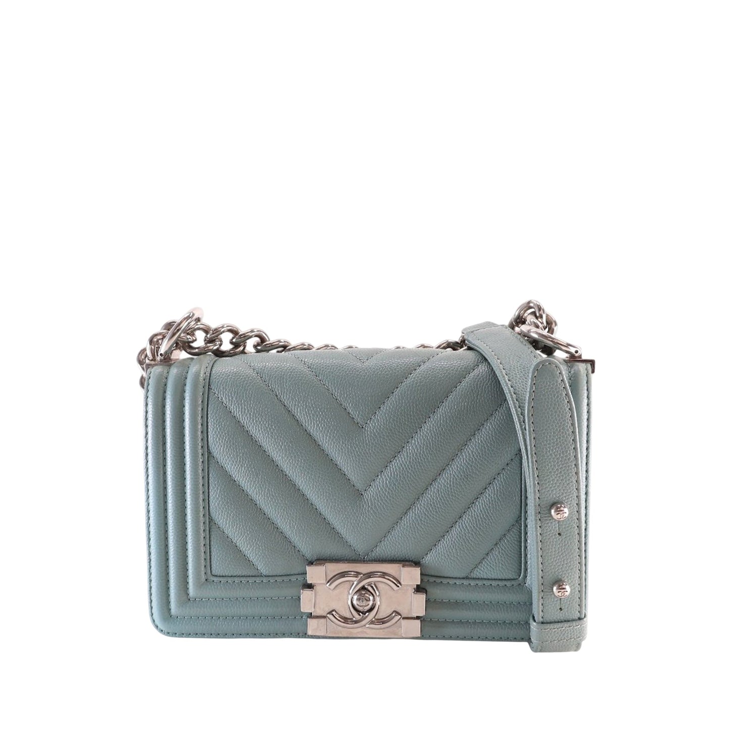 Chanel Small Chevron Caviar Boy Flap