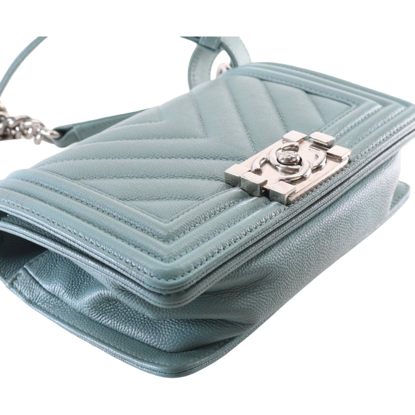 Chanel Small Chevron Caviar Boy Flap