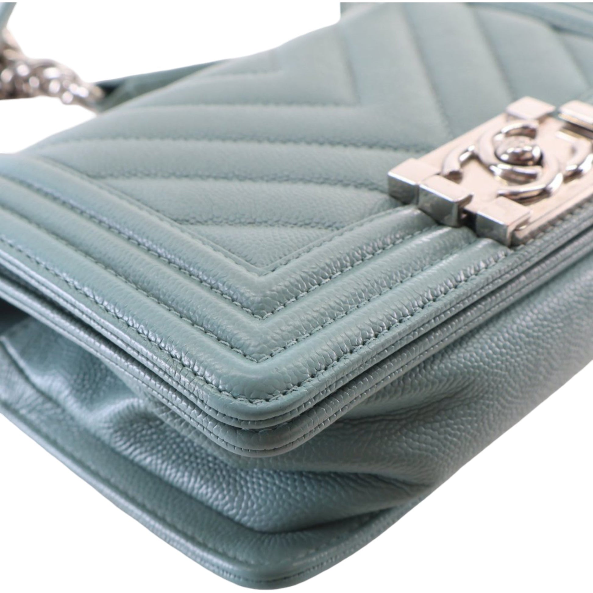Chanel Small Chevron Caviar Boy Flap