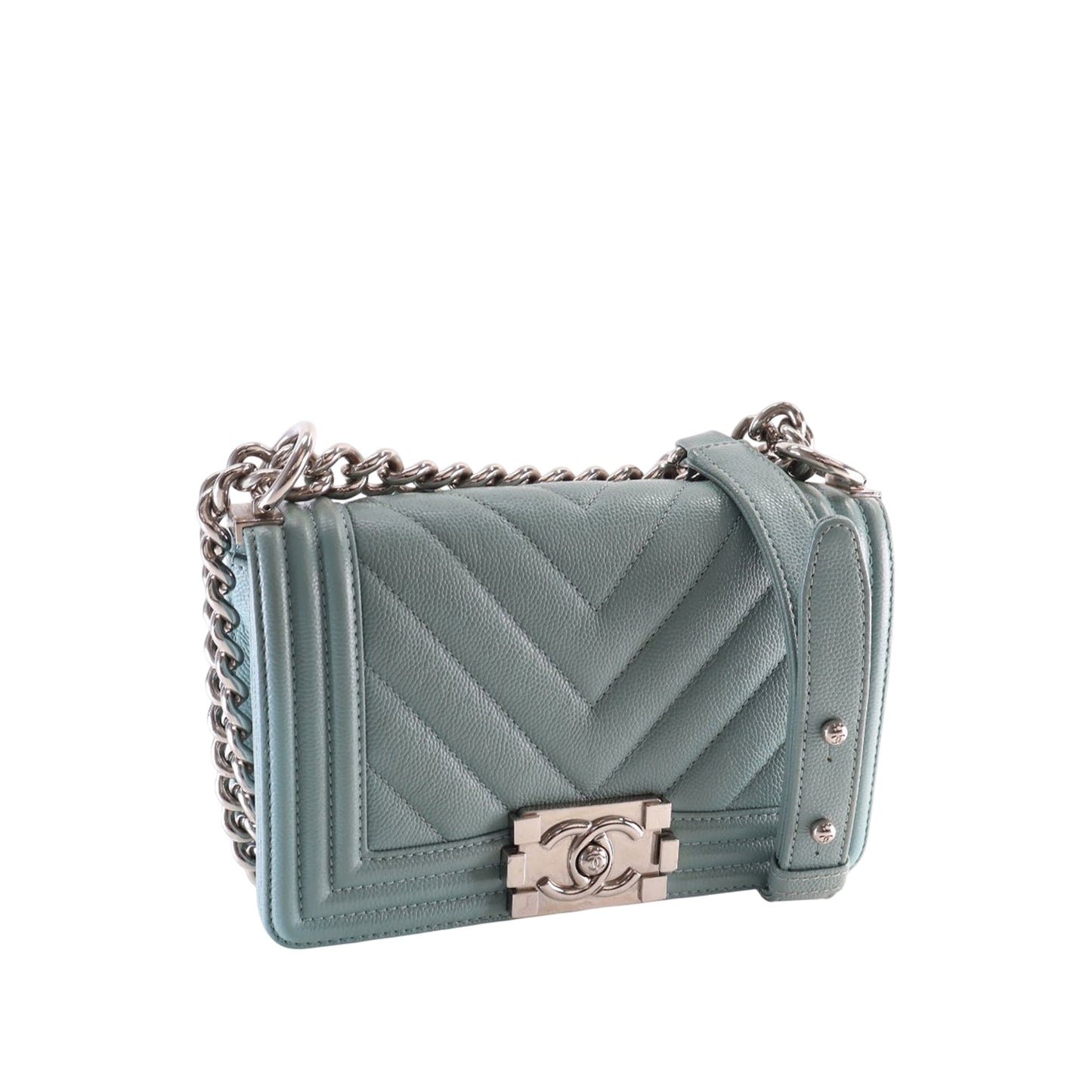 Chanel Small Chevron Caviar Boy Flap