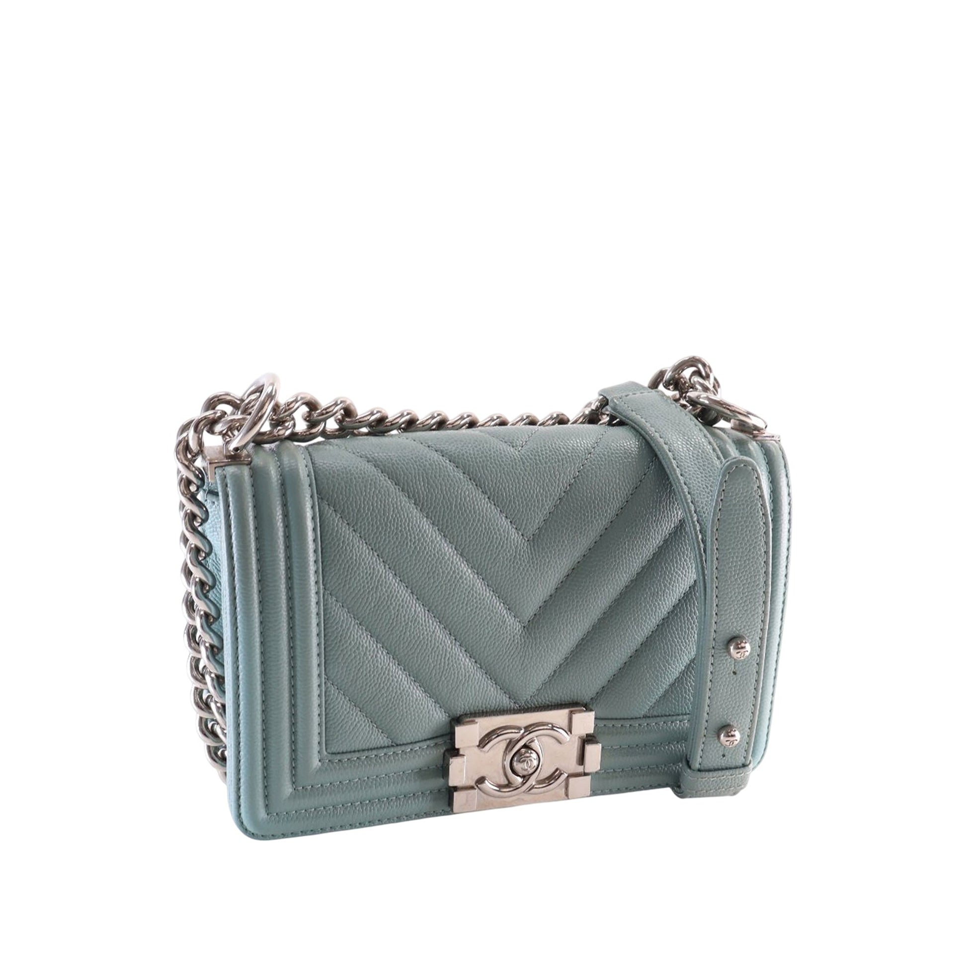 Chanel Small Chevron Caviar Boy Flap