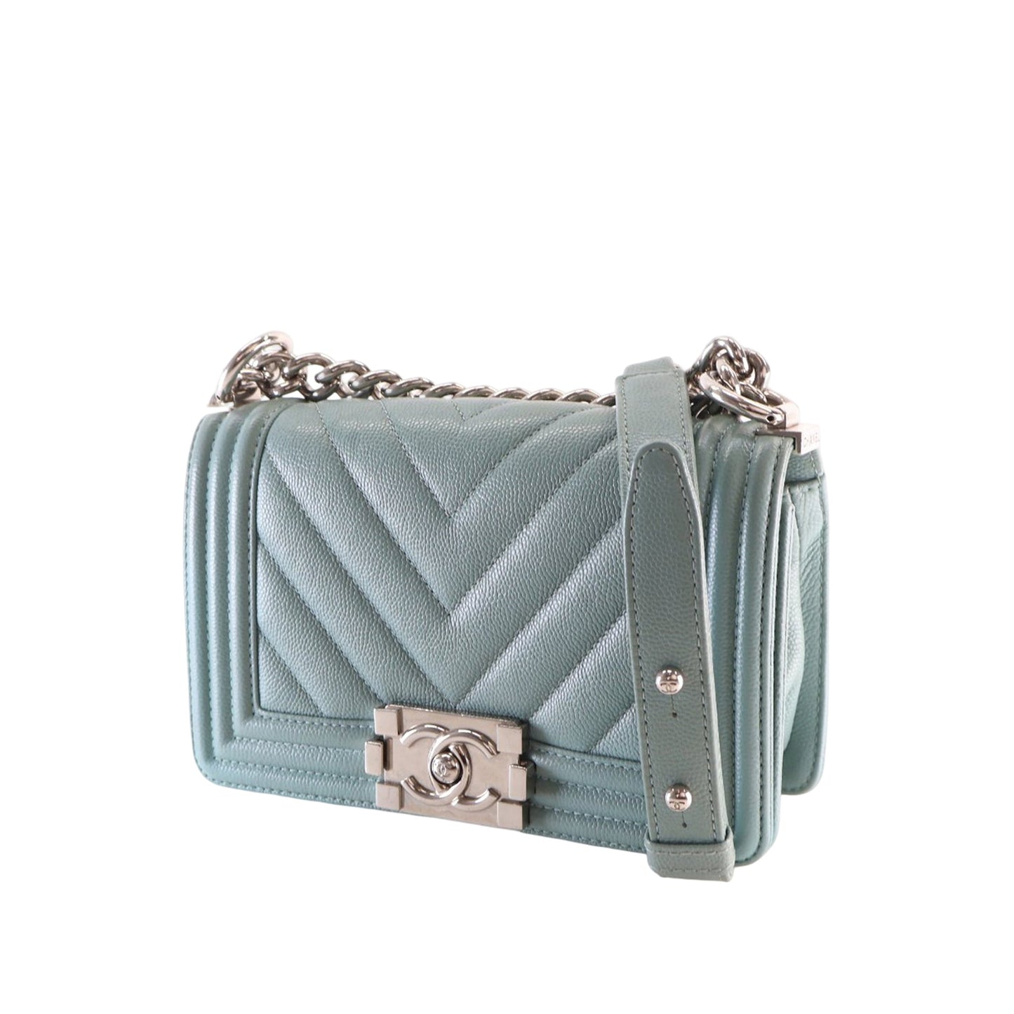 Chanel Small Chevron Caviar Boy Flap