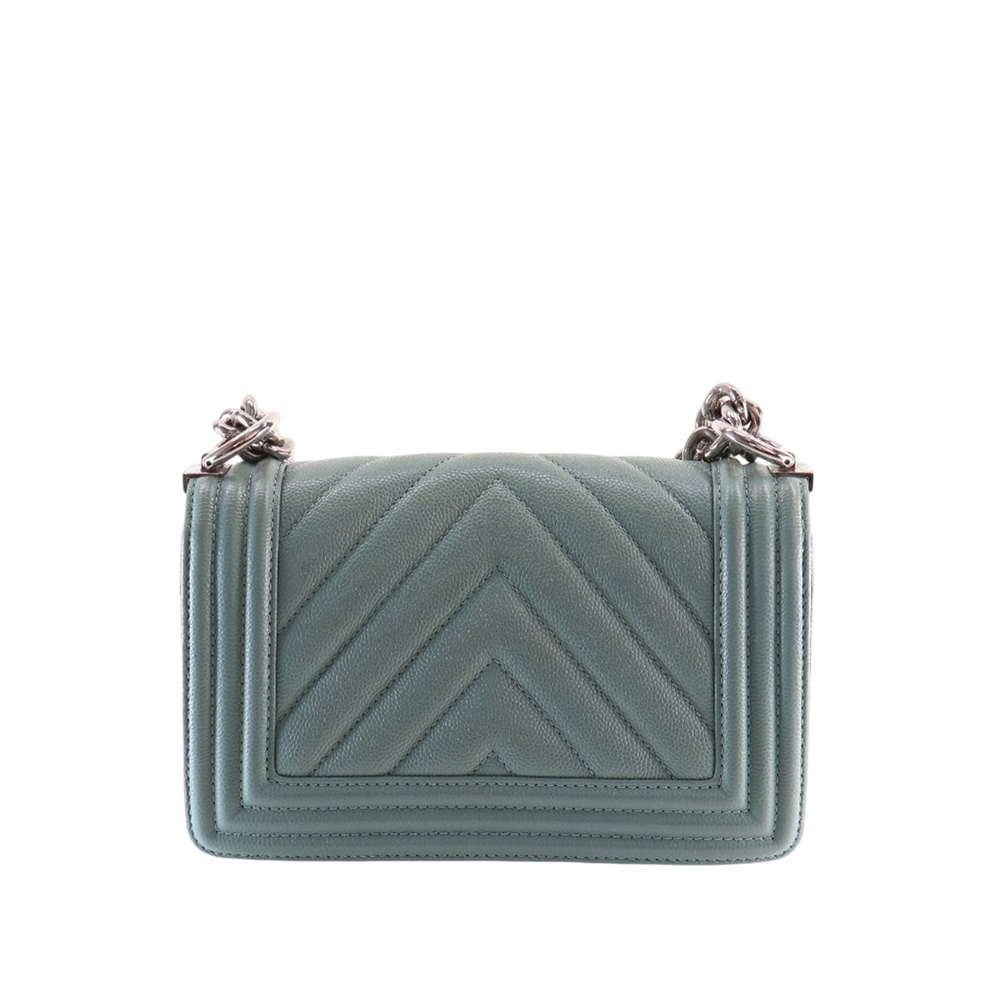 Chanel Small Chevron Caviar Boy Flap