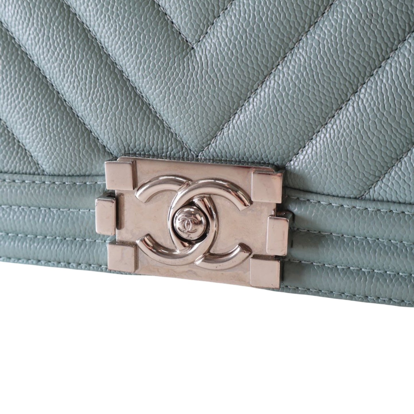 Chanel Small Chevron Caviar Boy Flap