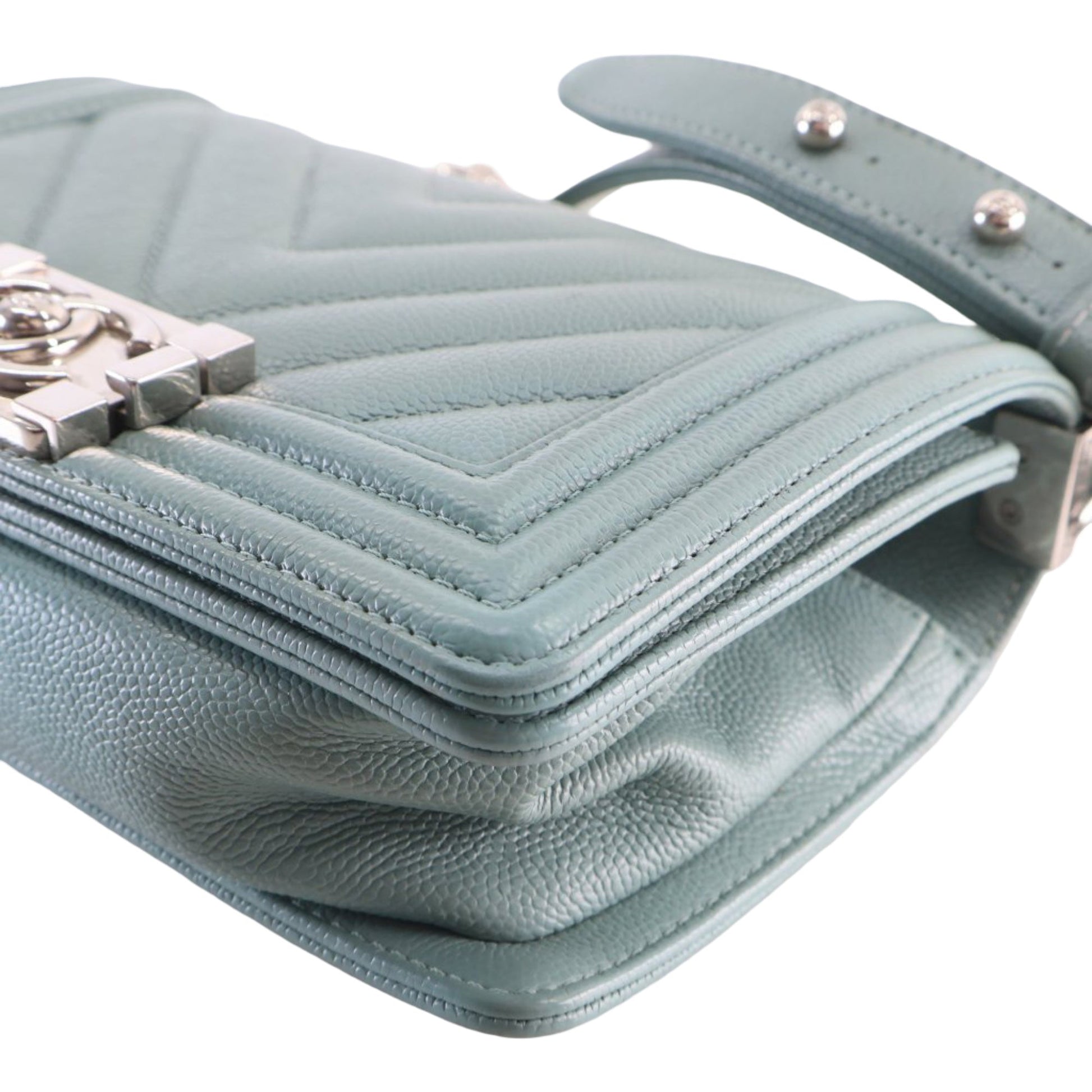 Chanel Small Chevron Caviar Boy Flap