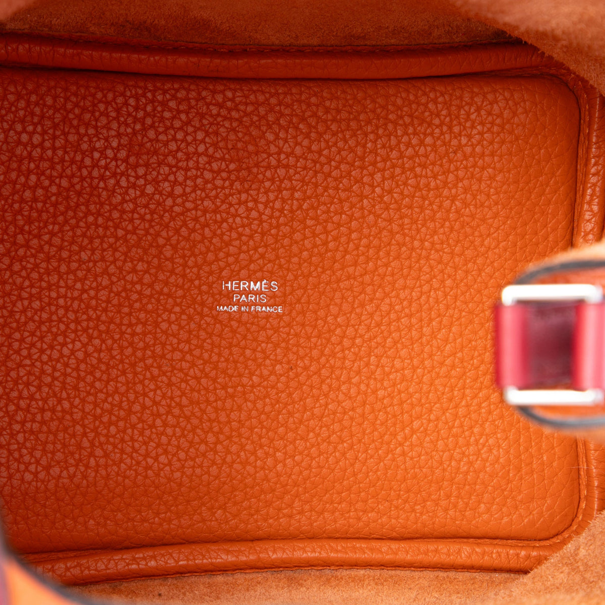 Hermès Bicolor Clemence and Swift Picotin Lock 18 — Red