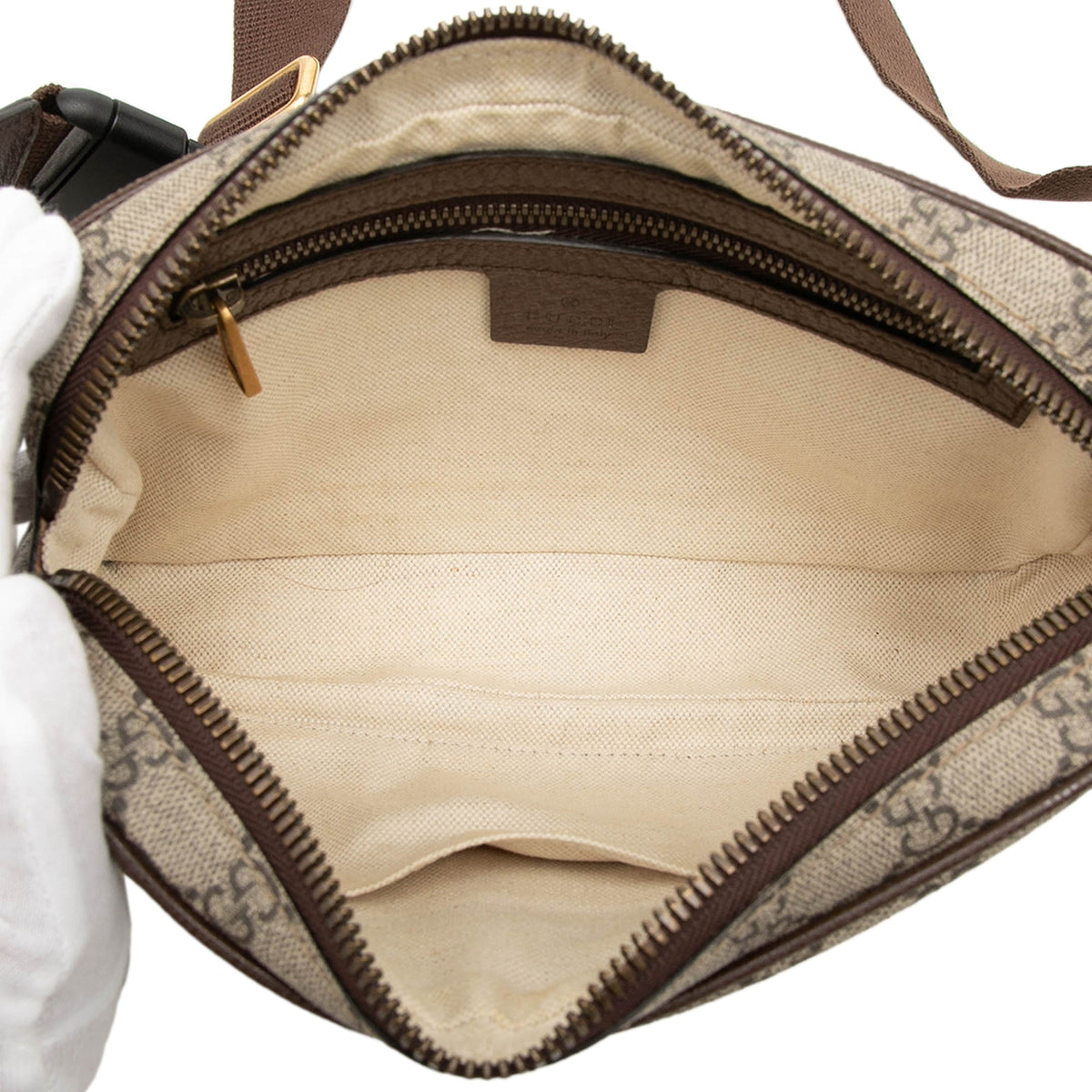 Gucci Small GG Supreme Web Ophidia Belt Bag
