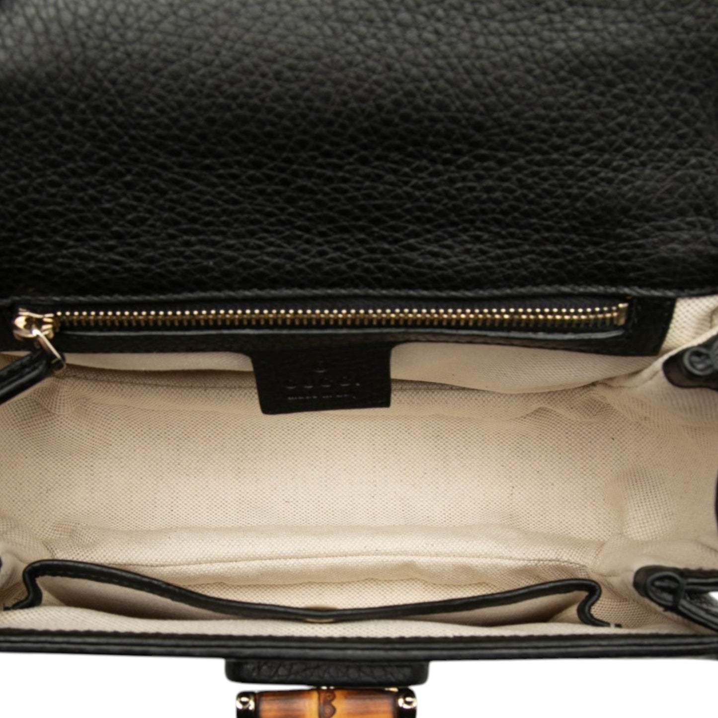 Gucci Small Leather New Bamboo Satchel