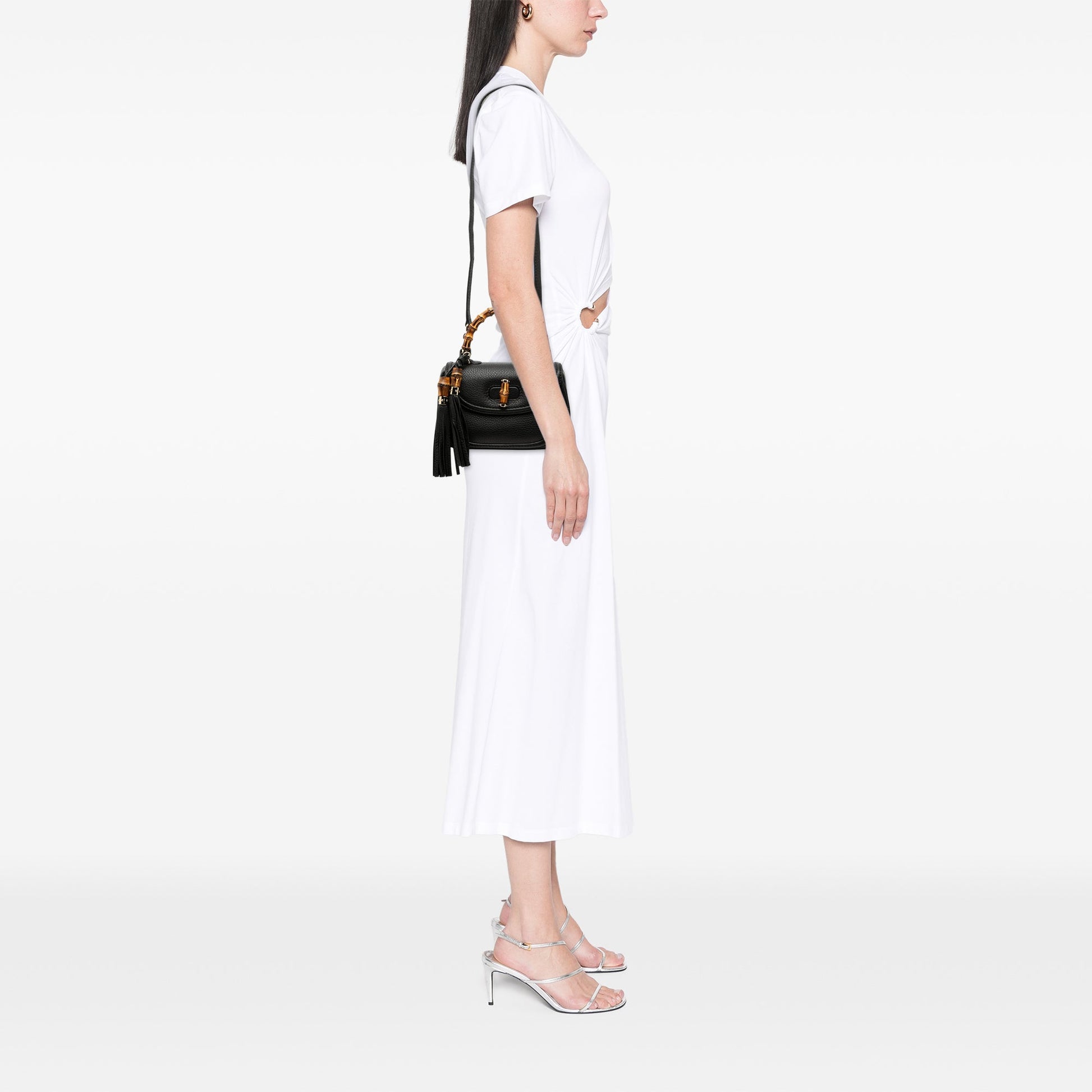 Gucci Small Leather New Bamboo Satchel