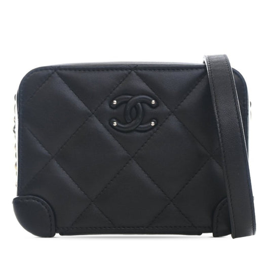 Mini Quilted Lambskin Covered CC Camera Bag