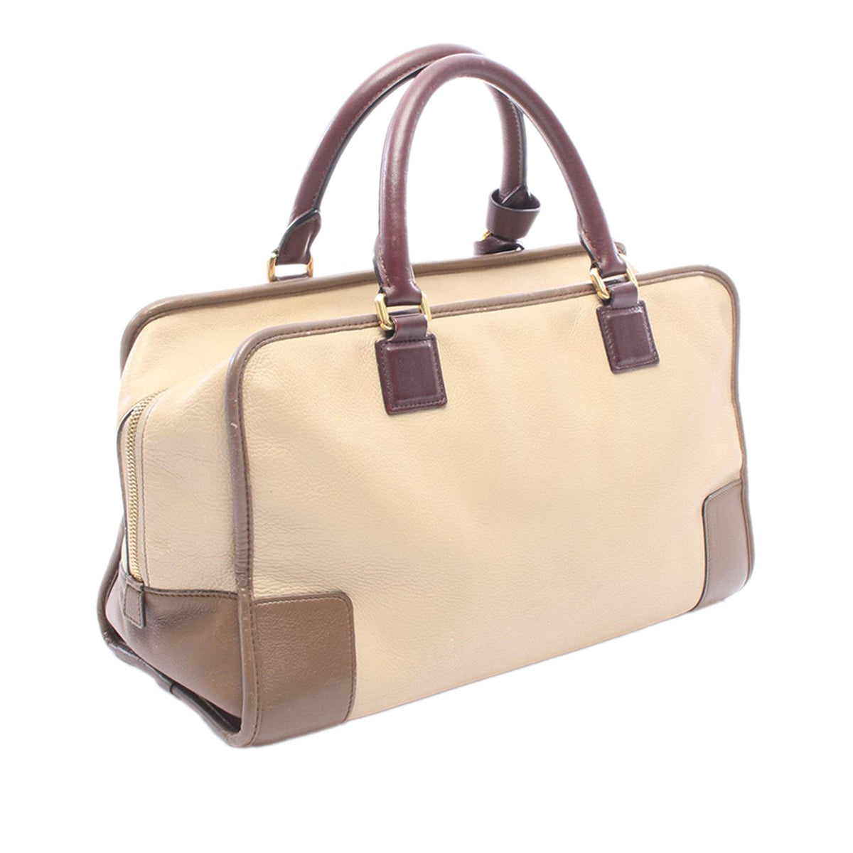 LOEWE Tricolor Leather Amazona 28 — Brown