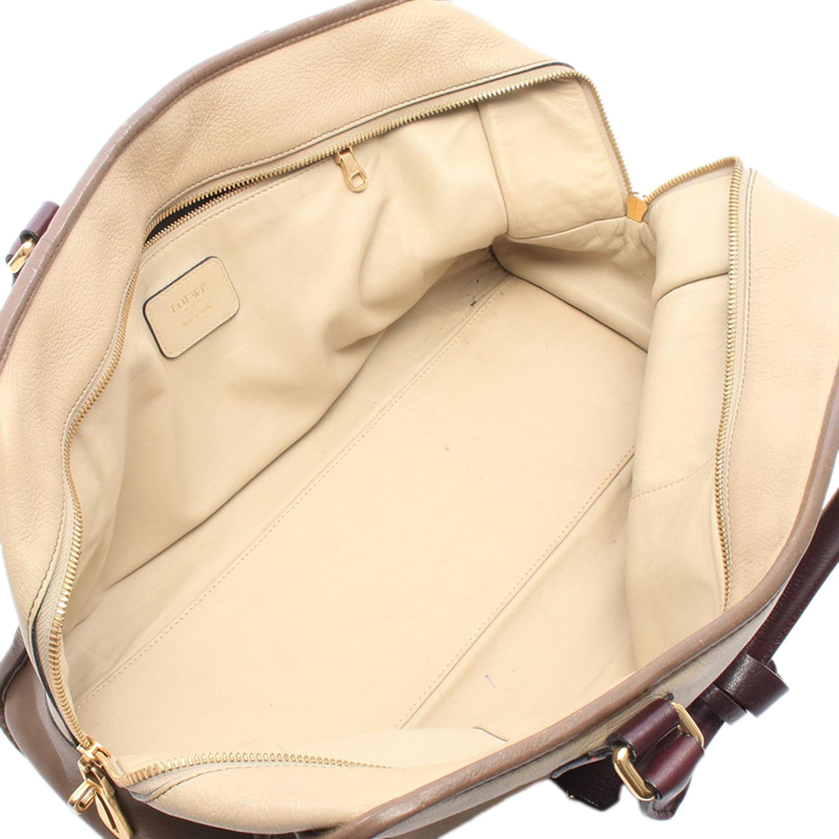 LOEWE Tricolor Leather Amazona 28 — Brown