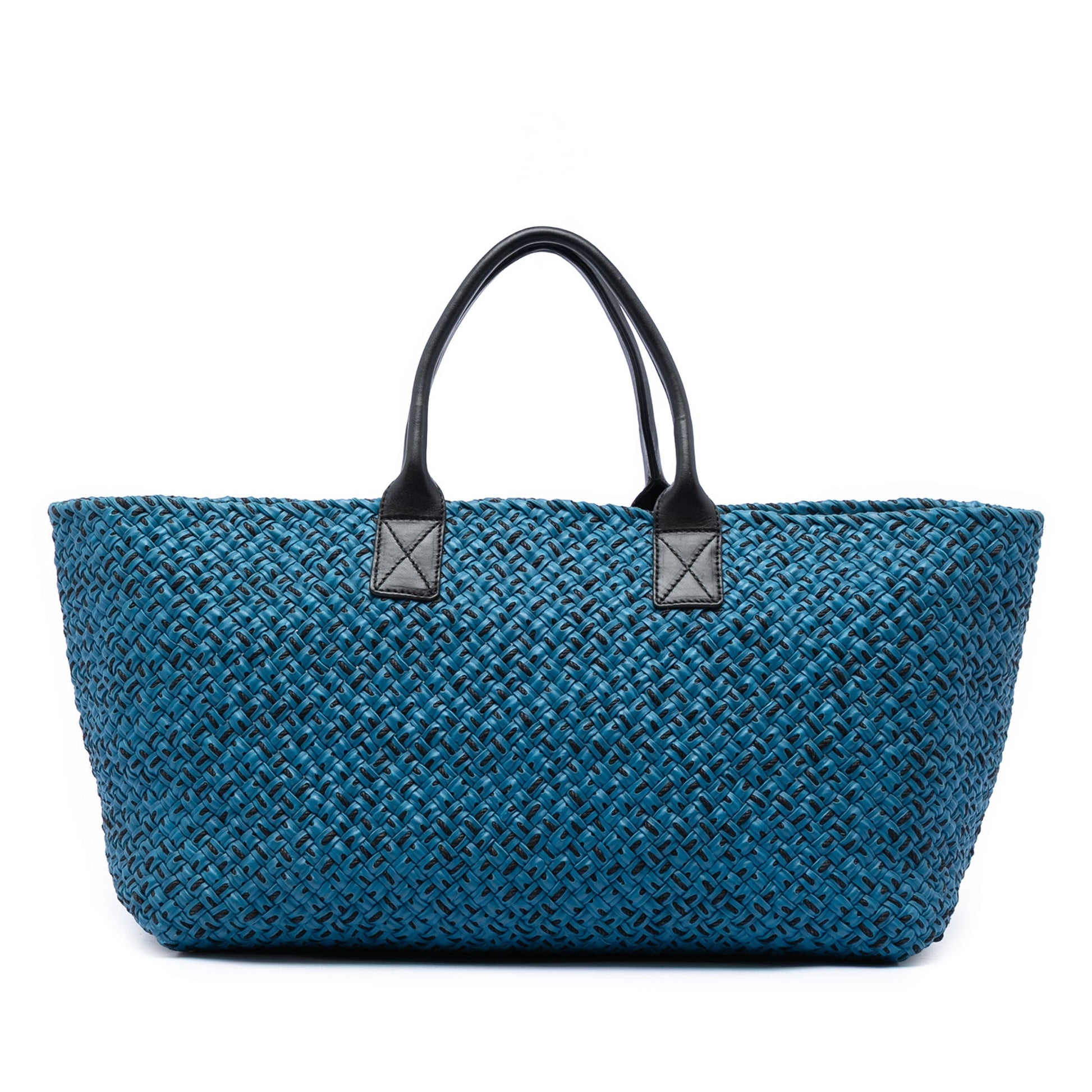 Bottega Veneta Large Lambskin Intreccio Cabat Tote