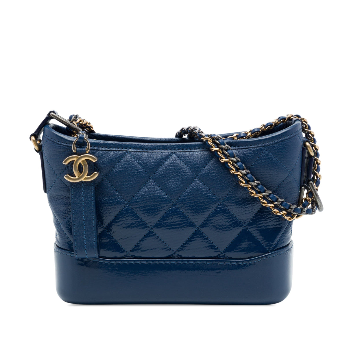 Chanel Small Lambskin Gabrielle Crossbody — Blue