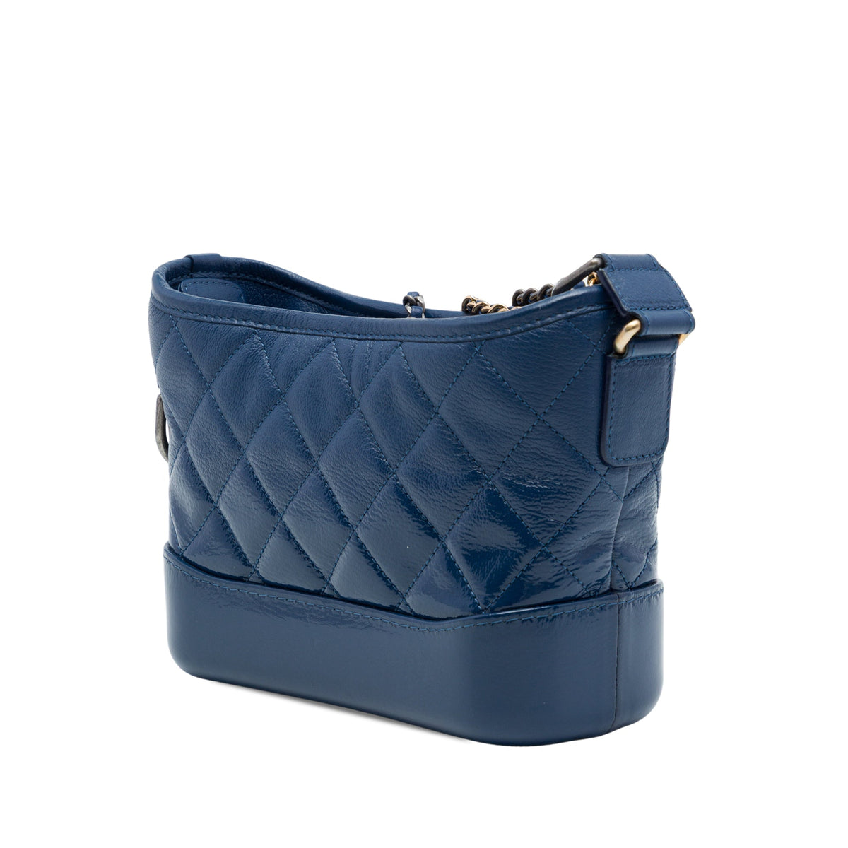 Chanel Small Lambskin Gabrielle Crossbody — Blue