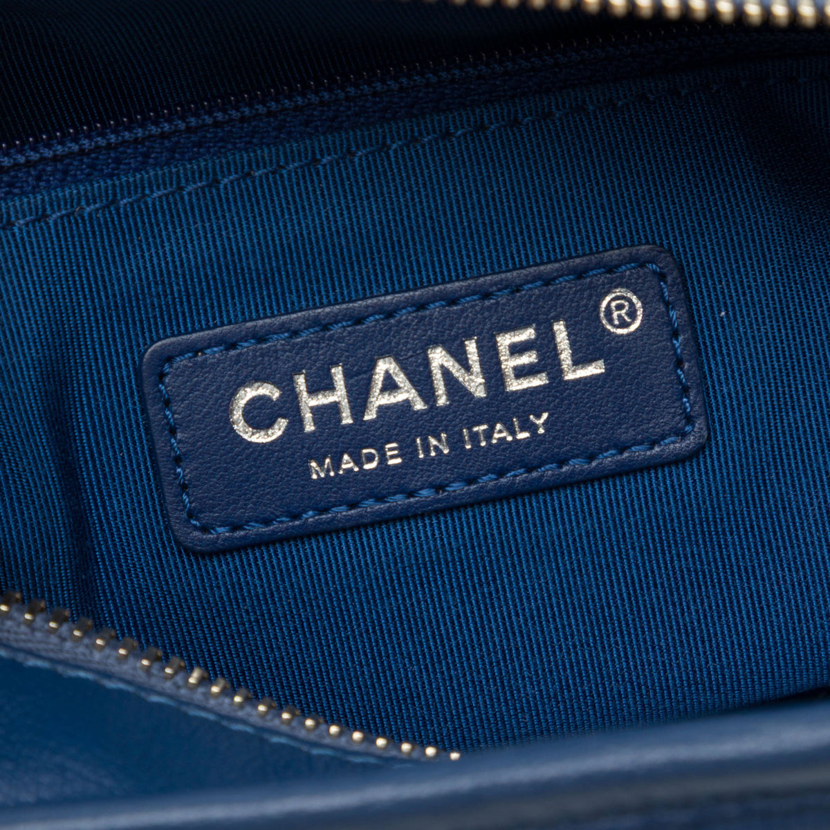 Chanel Small Lambskin Gabrielle Crossbody — Blue
