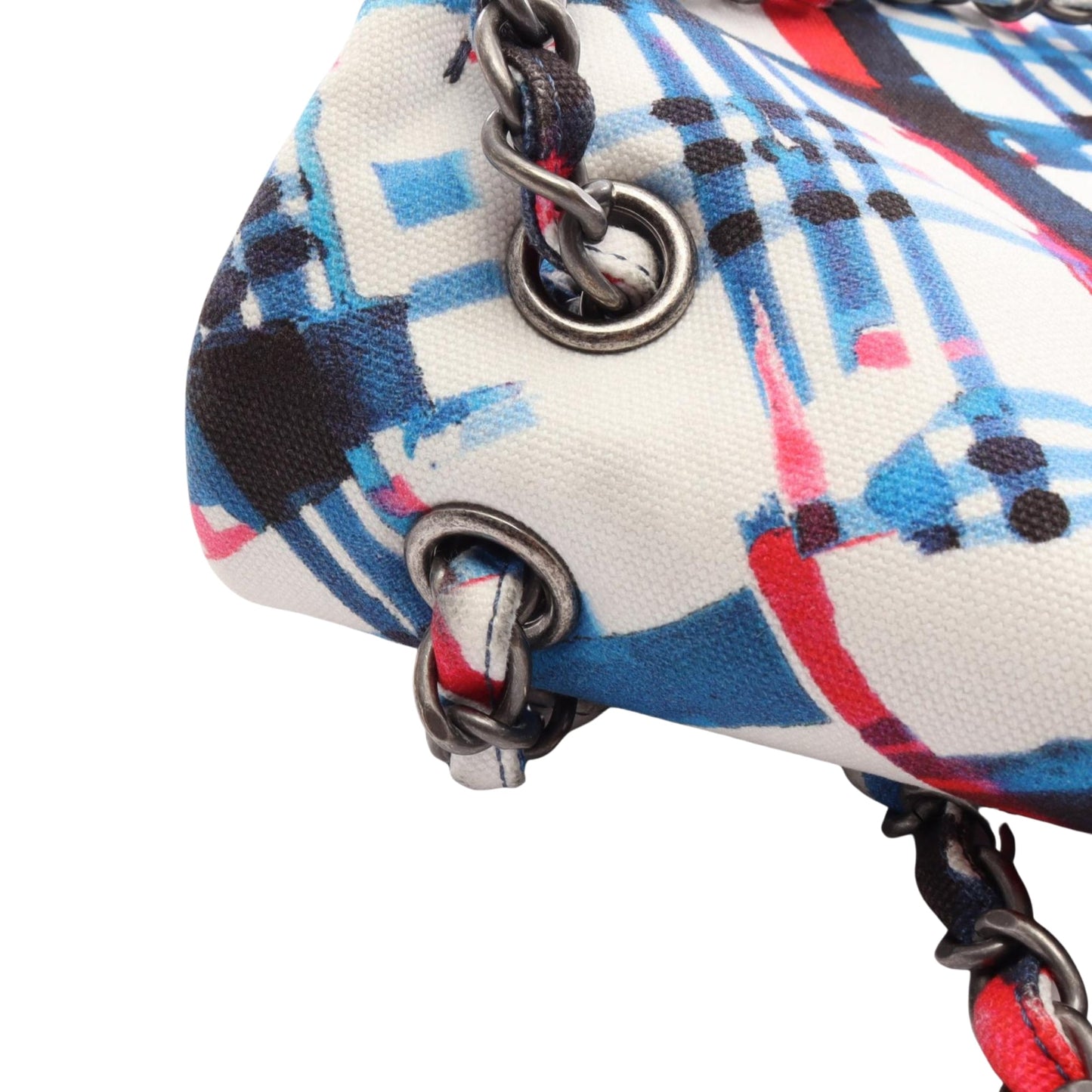 Chanel CC Airlines Printed Canvas Single Flap