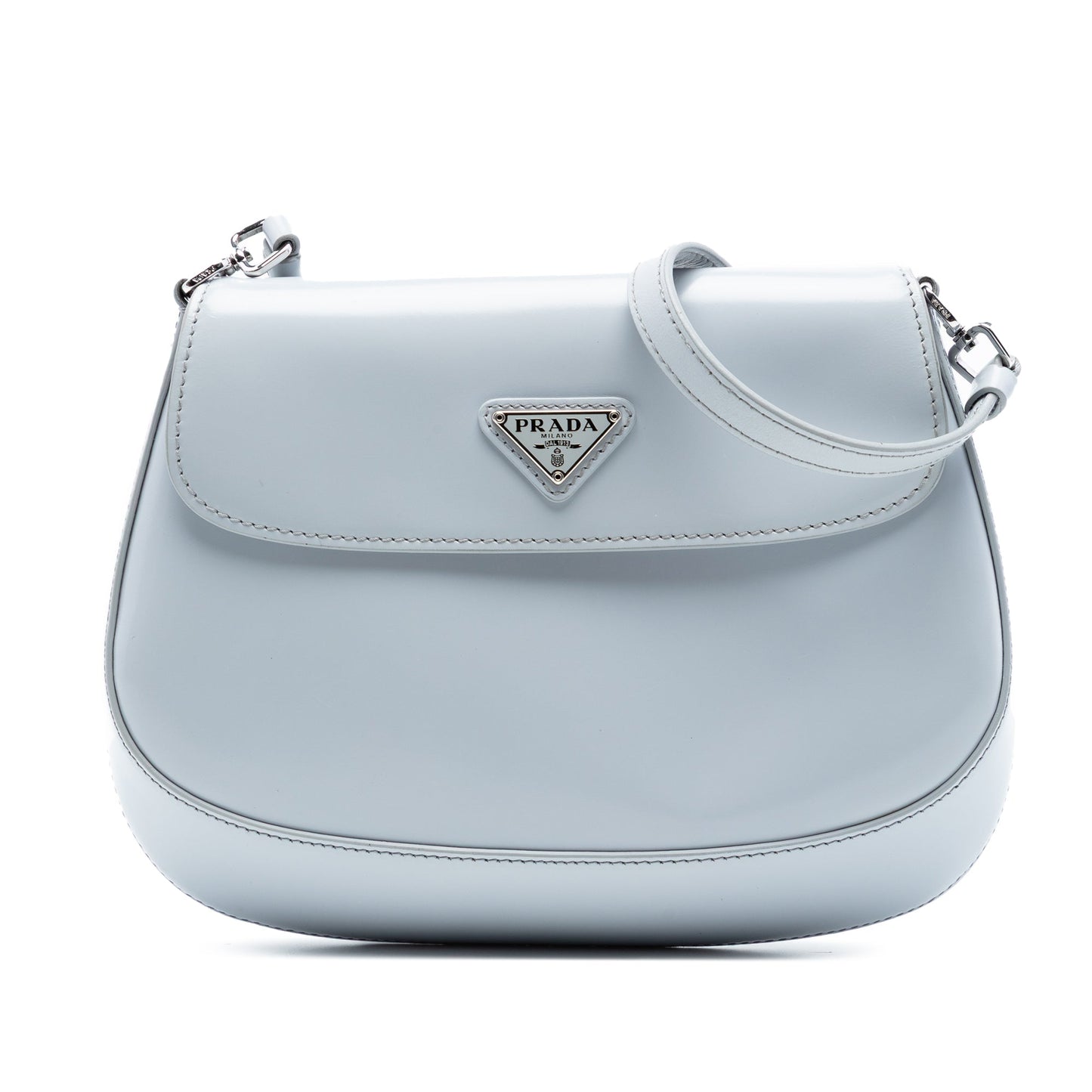Prada Mini Brushed Leather Cleo Flap