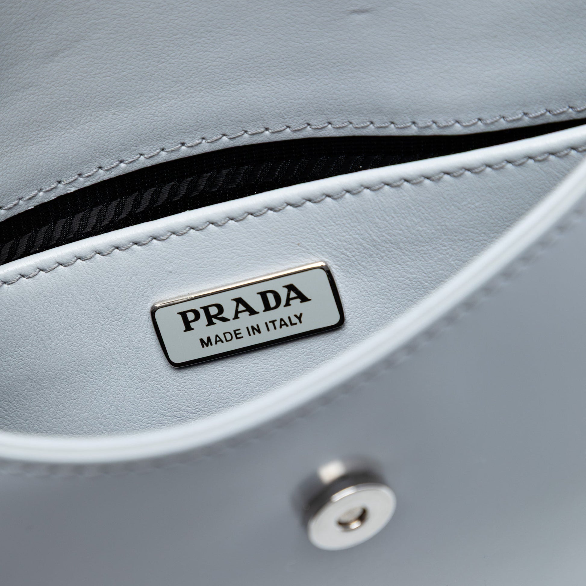 Prada Mini Brushed Leather Cleo Flap