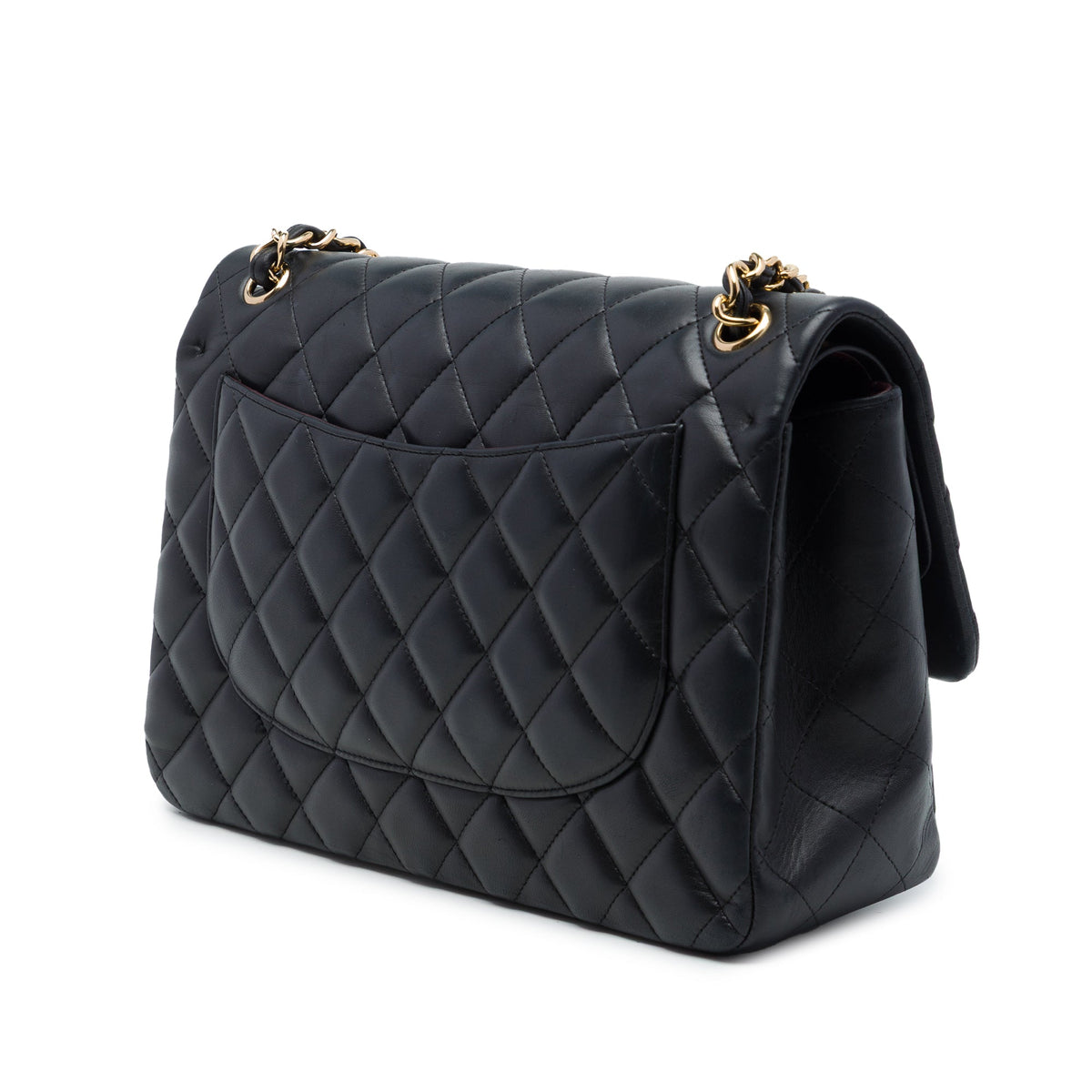 Chanel Jumbo Classic Lambskin Double Flap — Black