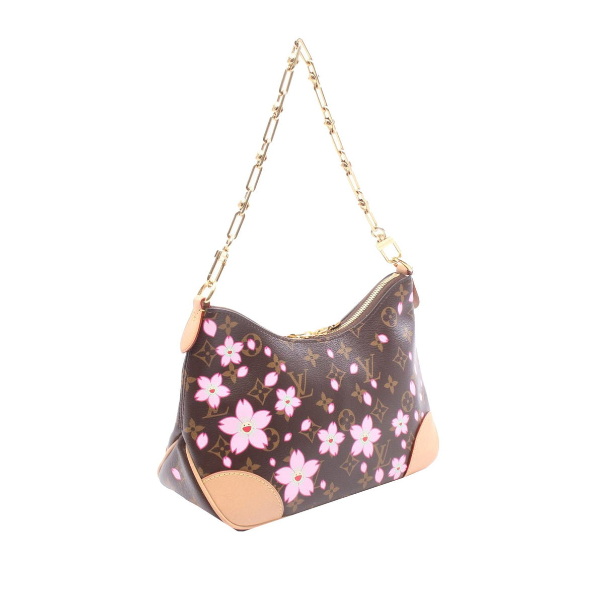 Louis Vuitton Takashi Murakami Monogram Cherry Blossom Boulogne PM — Brown