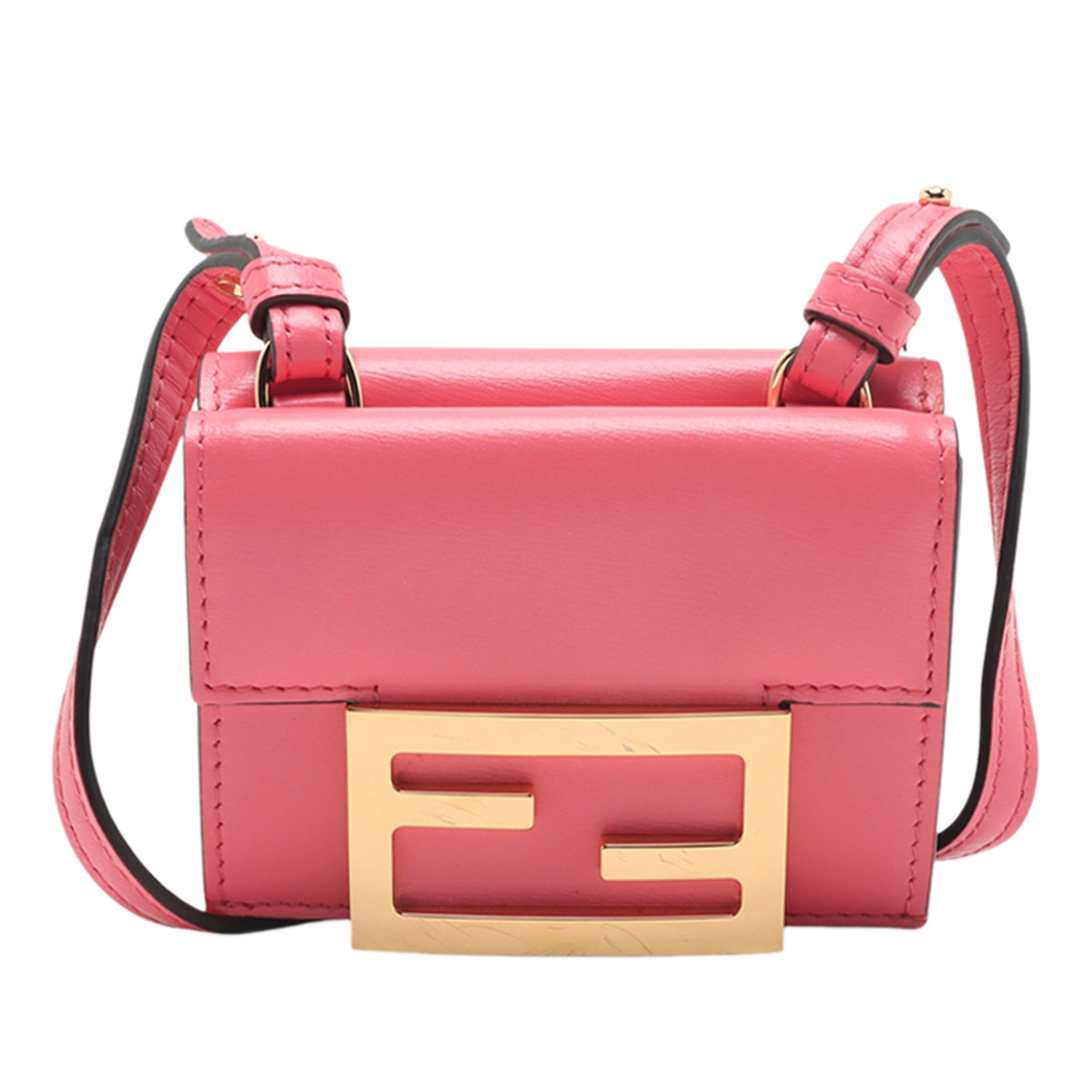 Fendi Micro Leather FF Wallet on Strap