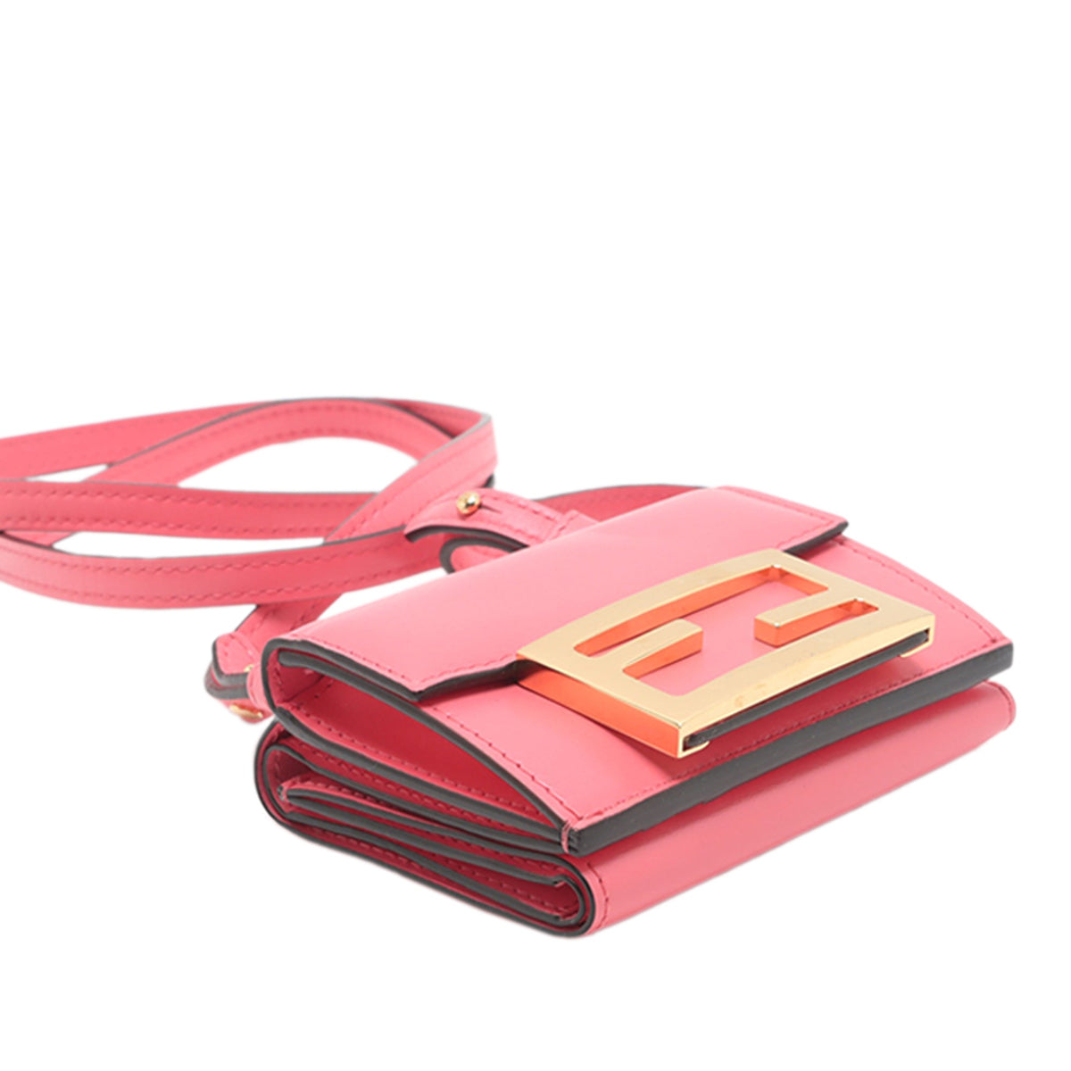 Fendi Micro Leather FF Wallet on Strap